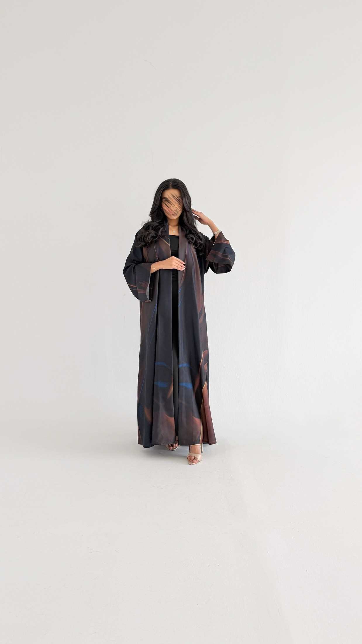 MWT1145 - عباية طباعة | Printed Abaya - Aya