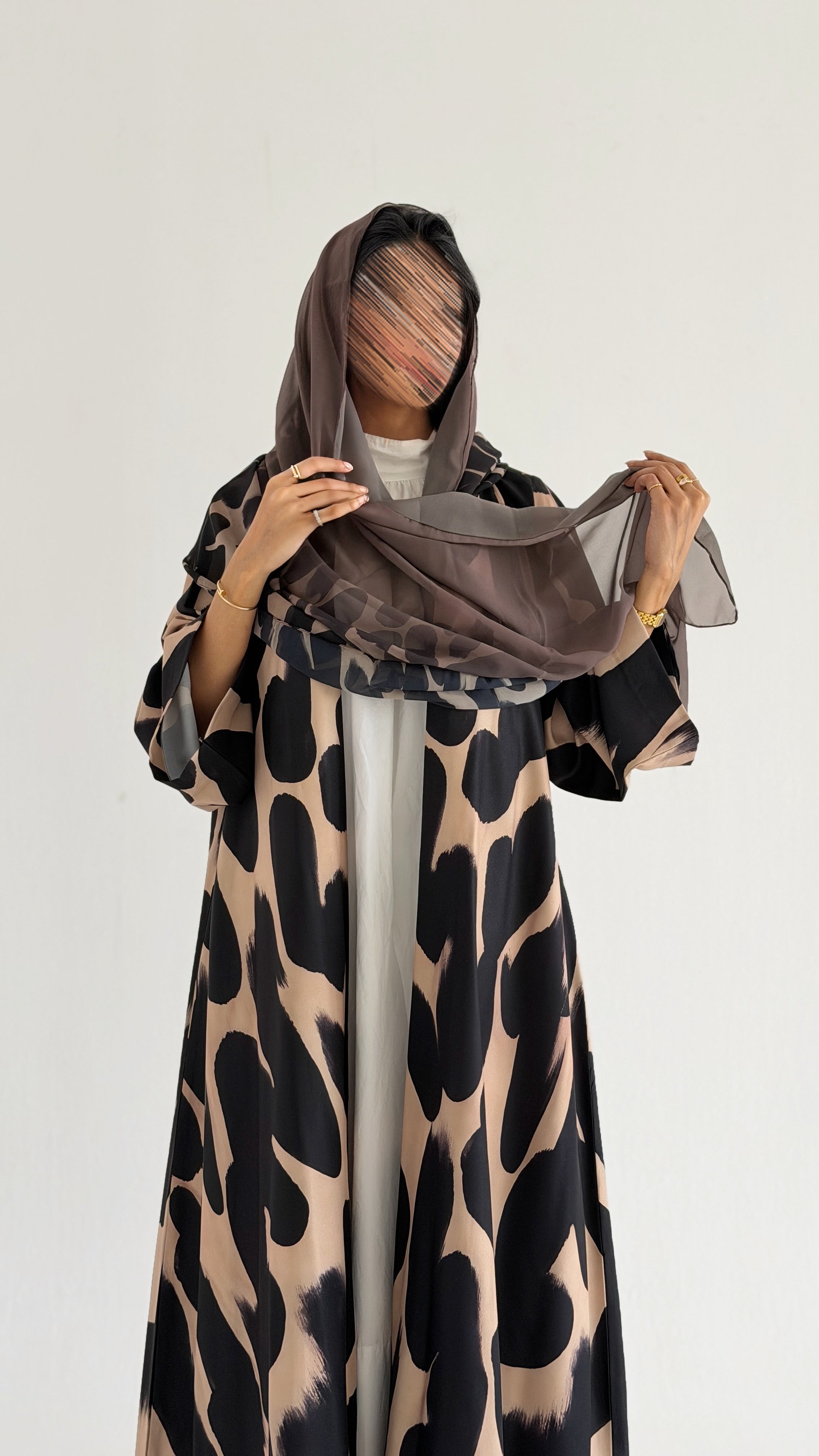 MWT1156 - عباية طباعة | Printed Abaya - Aya