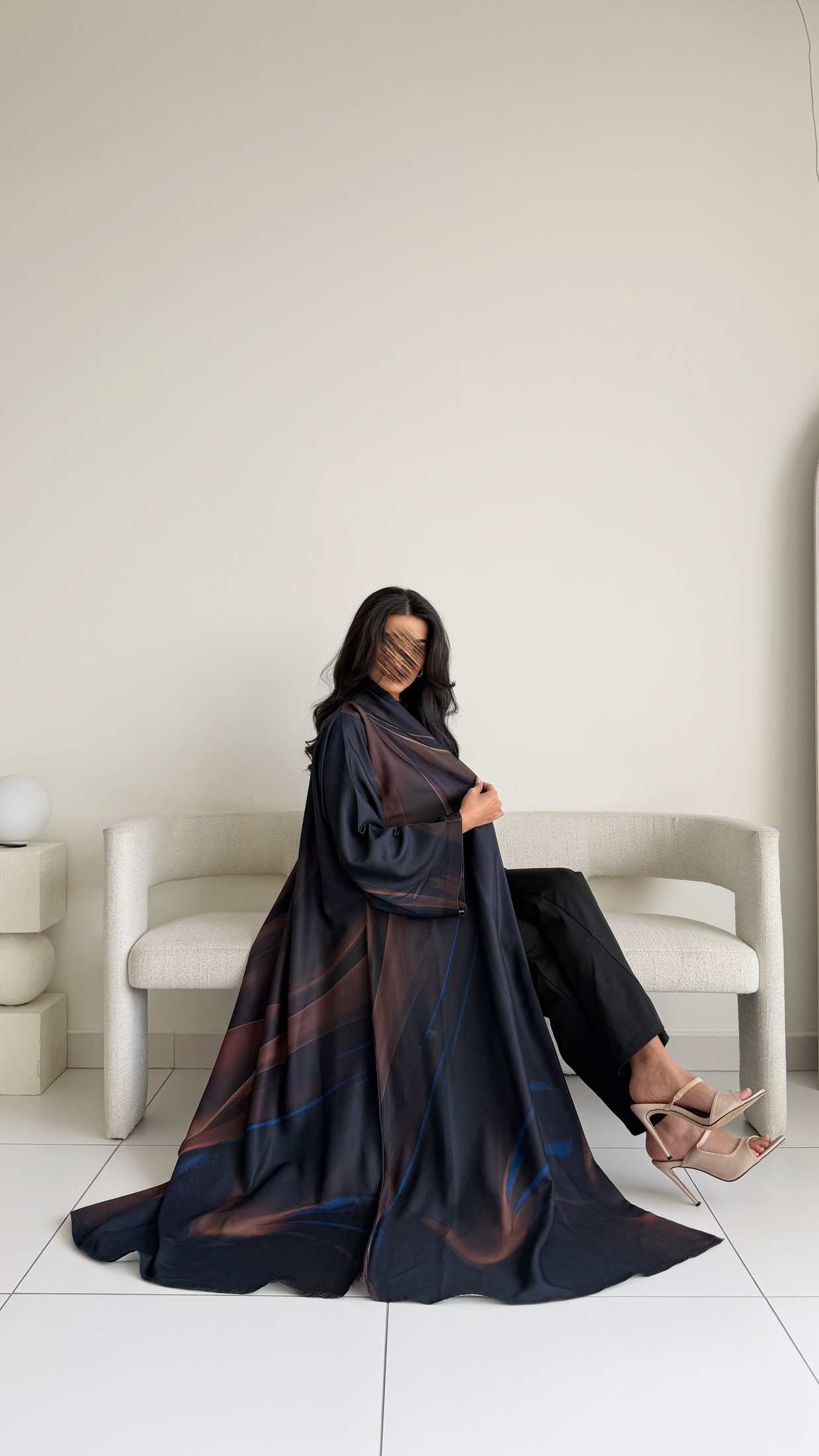 MWT1145 - عباية طباعة | Printed Abaya - Aya