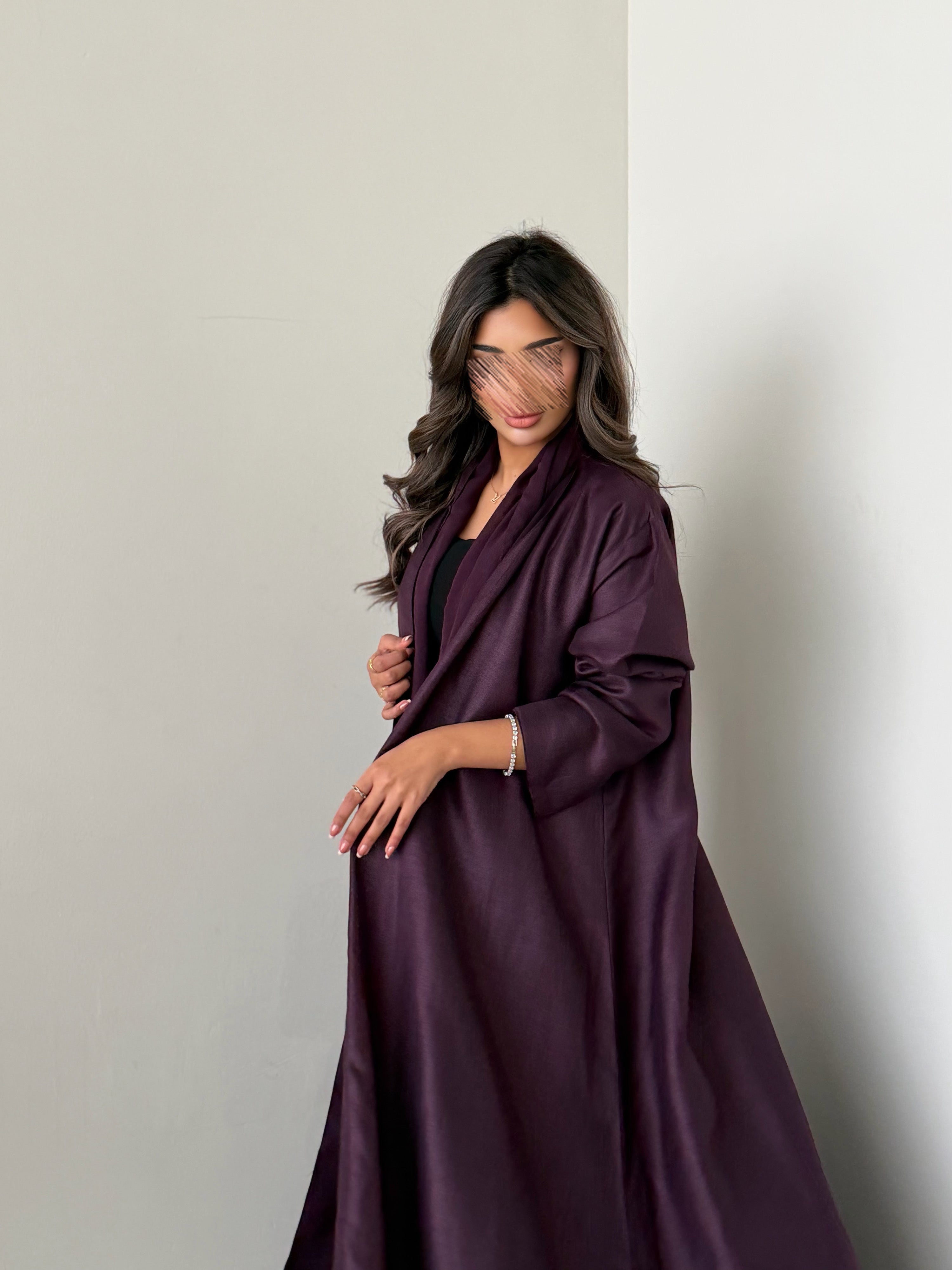 MWT1054 - عبايه موفي لنن - Aya