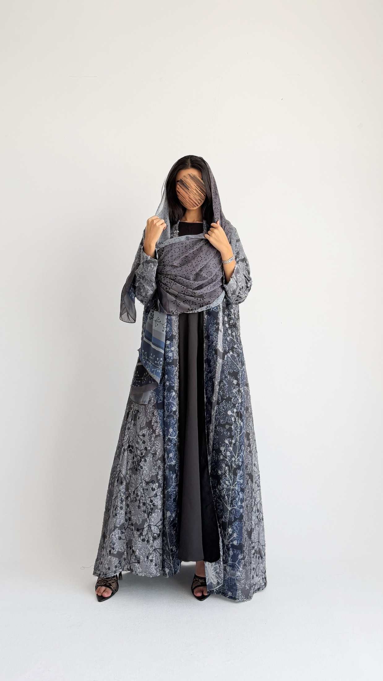 MWT1365 عباية طباعة | Printed Abaya - Aya