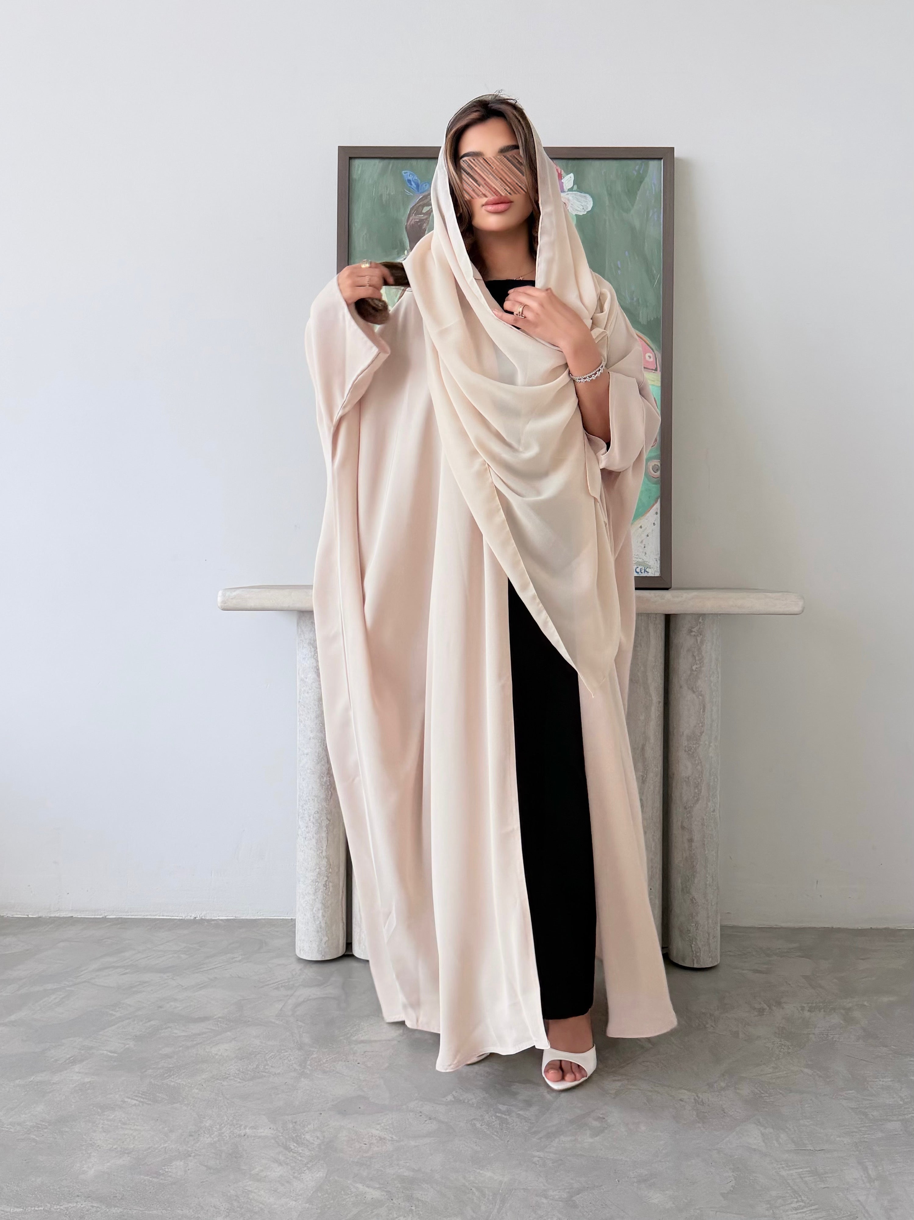 MWT5042 - قماش كريب بيج قصة نص بشت - Aya