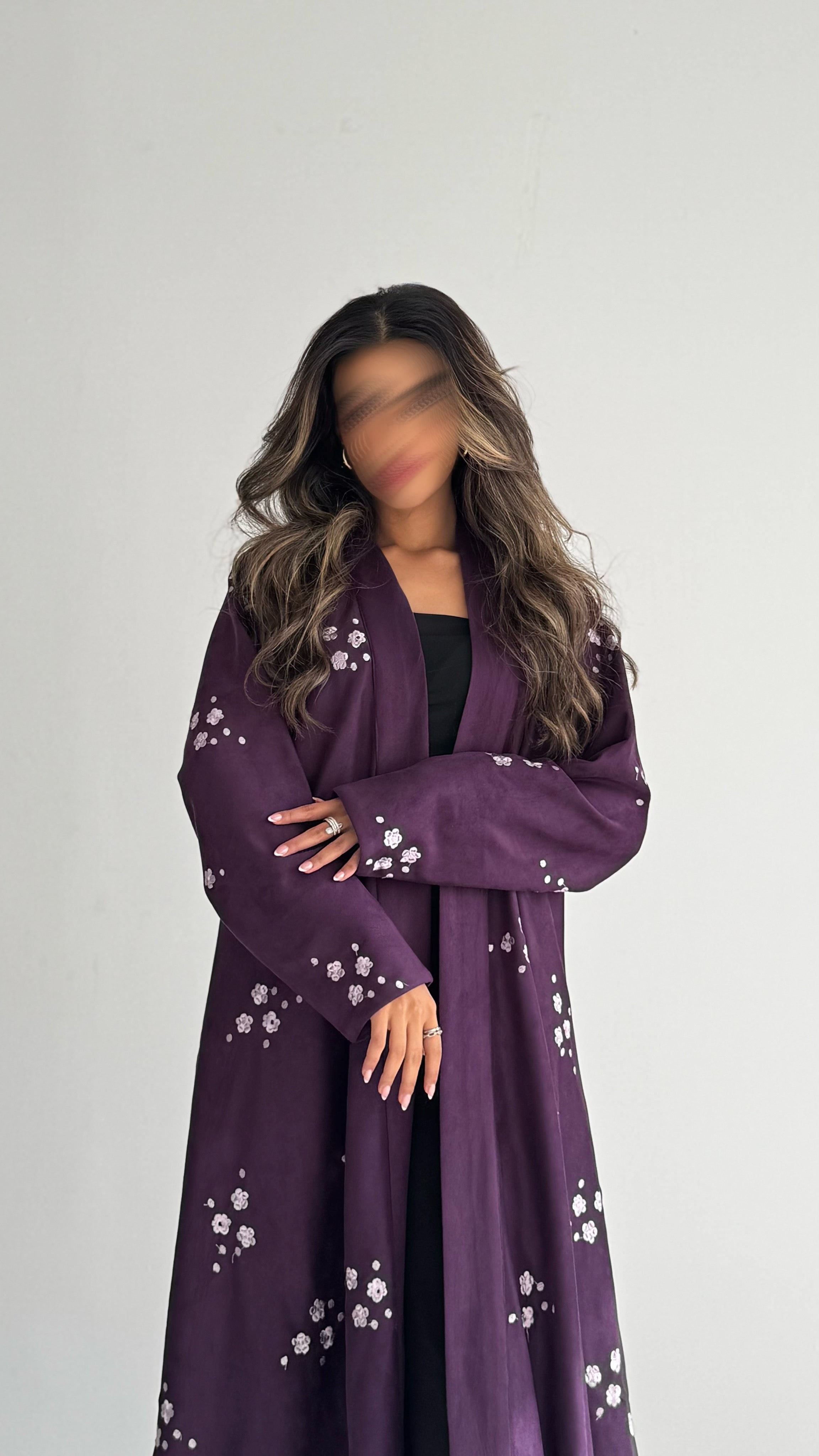 MWT691 -عباية شامواه تطريز - Aya