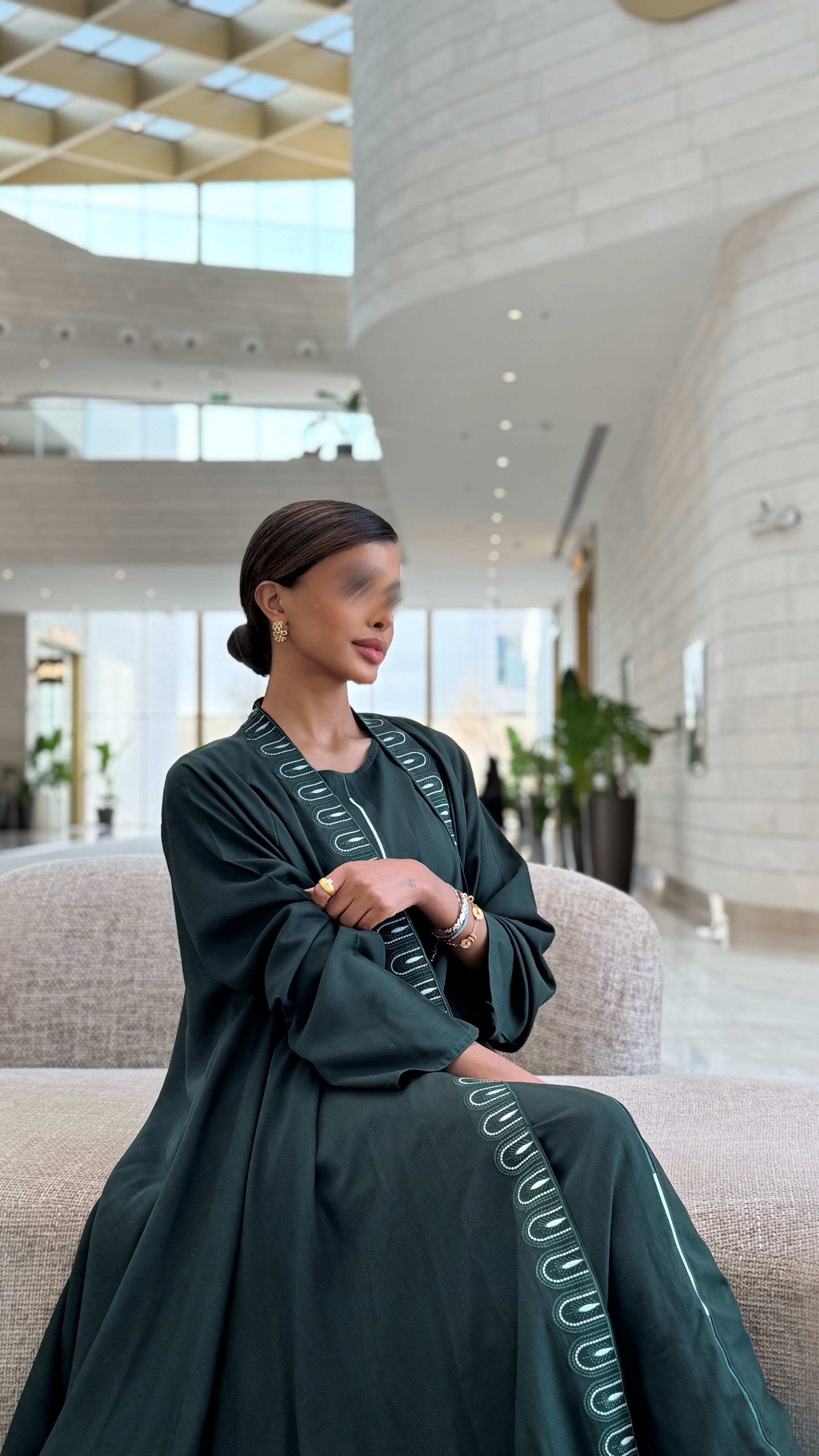 MWT308 -  عباية لنن بارد|Linen - Aya