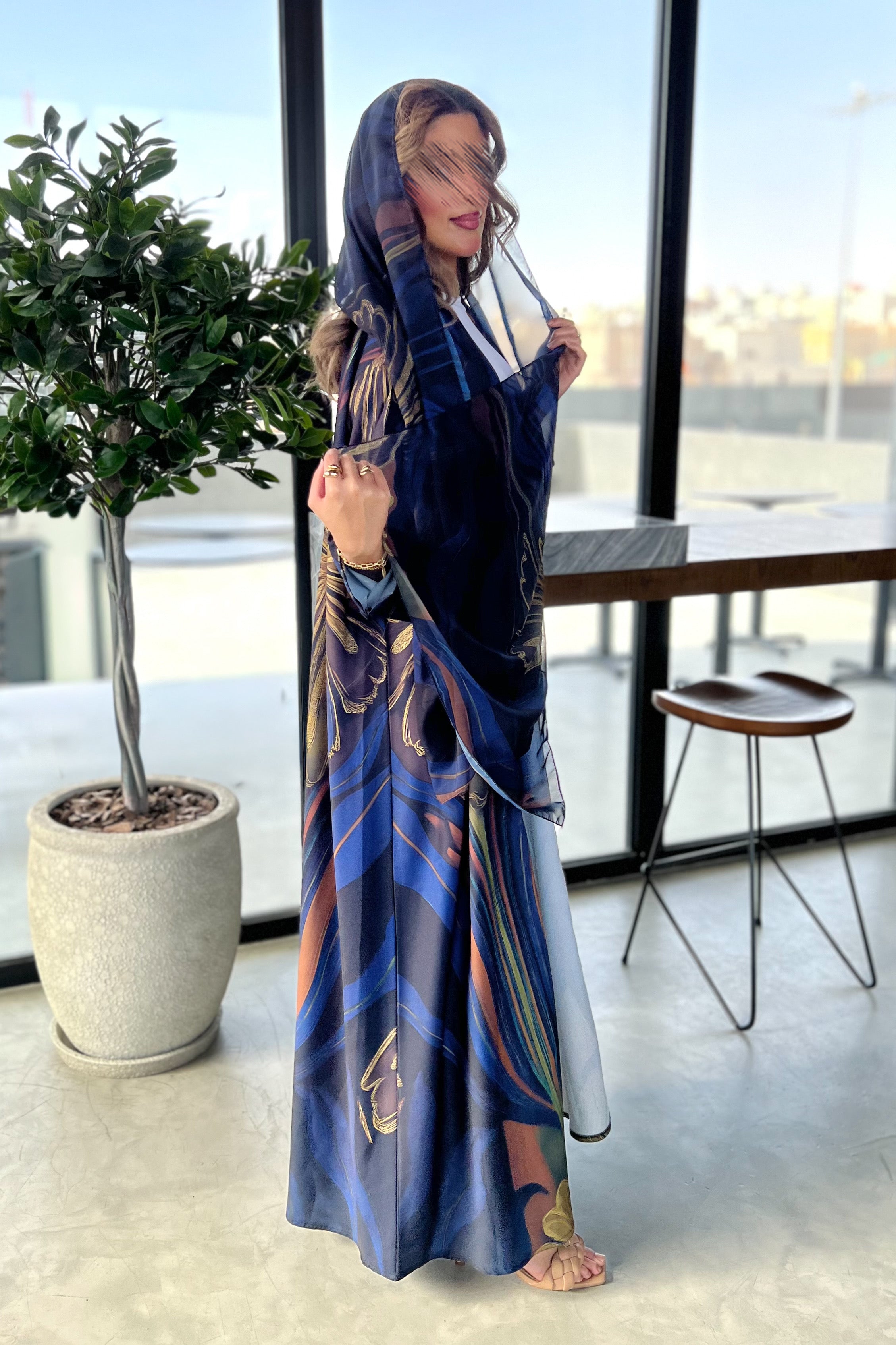 MWT474 - عباية طباعة - Aya