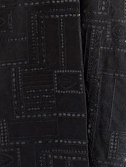 MWT1109 - عباية بليزر اسود تطريز - Aya