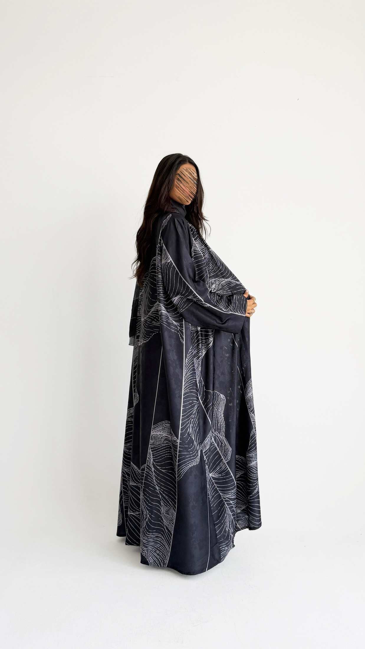 MWT1435 عباية طباعة | Printed Abaya - Aya