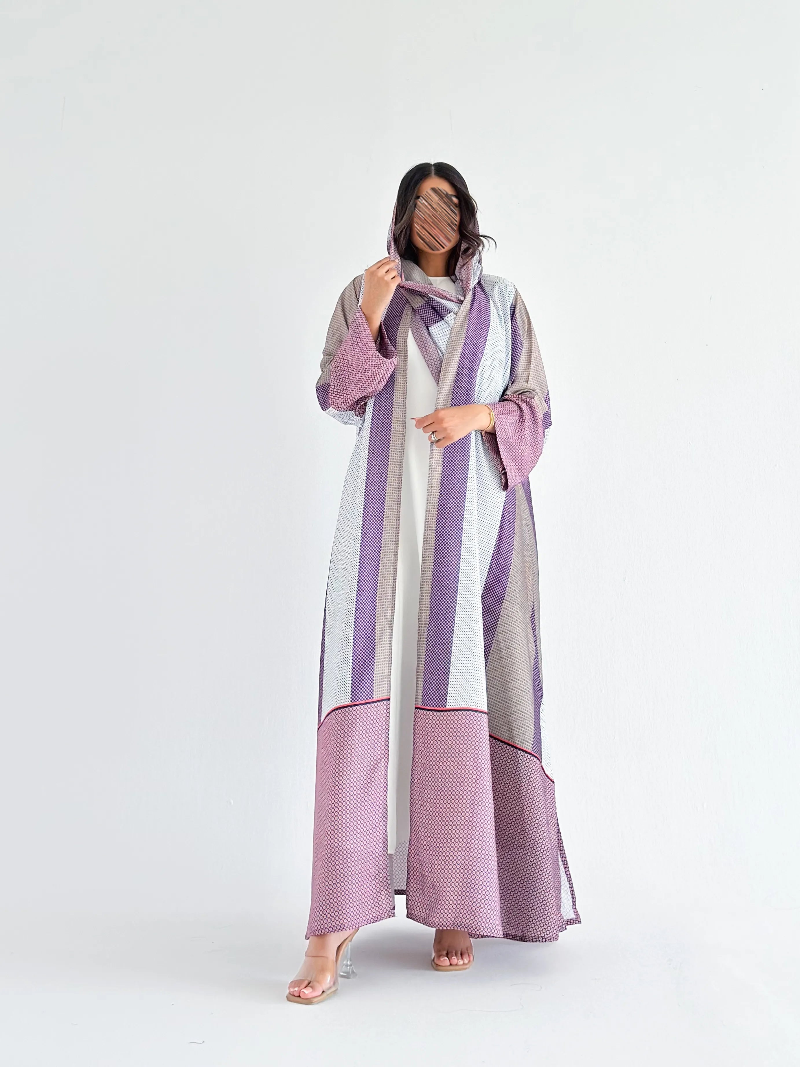 MWT1245 - Summer Printed Abaya |  عباية صيفية طباعة