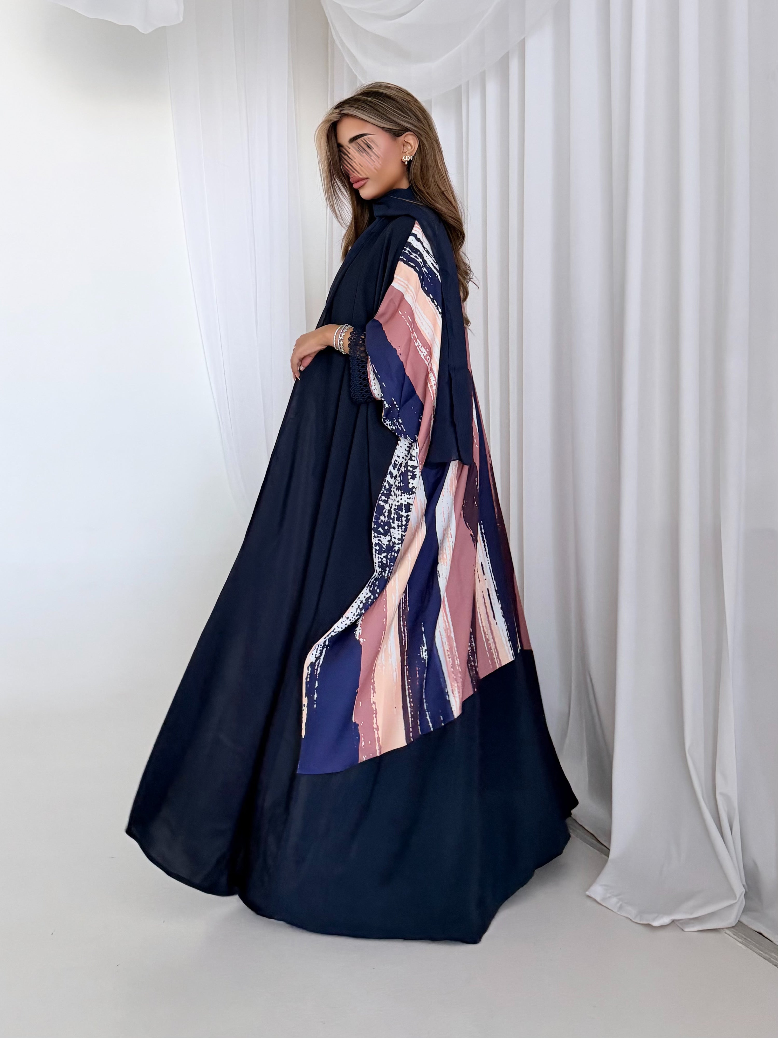 MWT1544 عباية طباعة | Printed Abaya - Aya