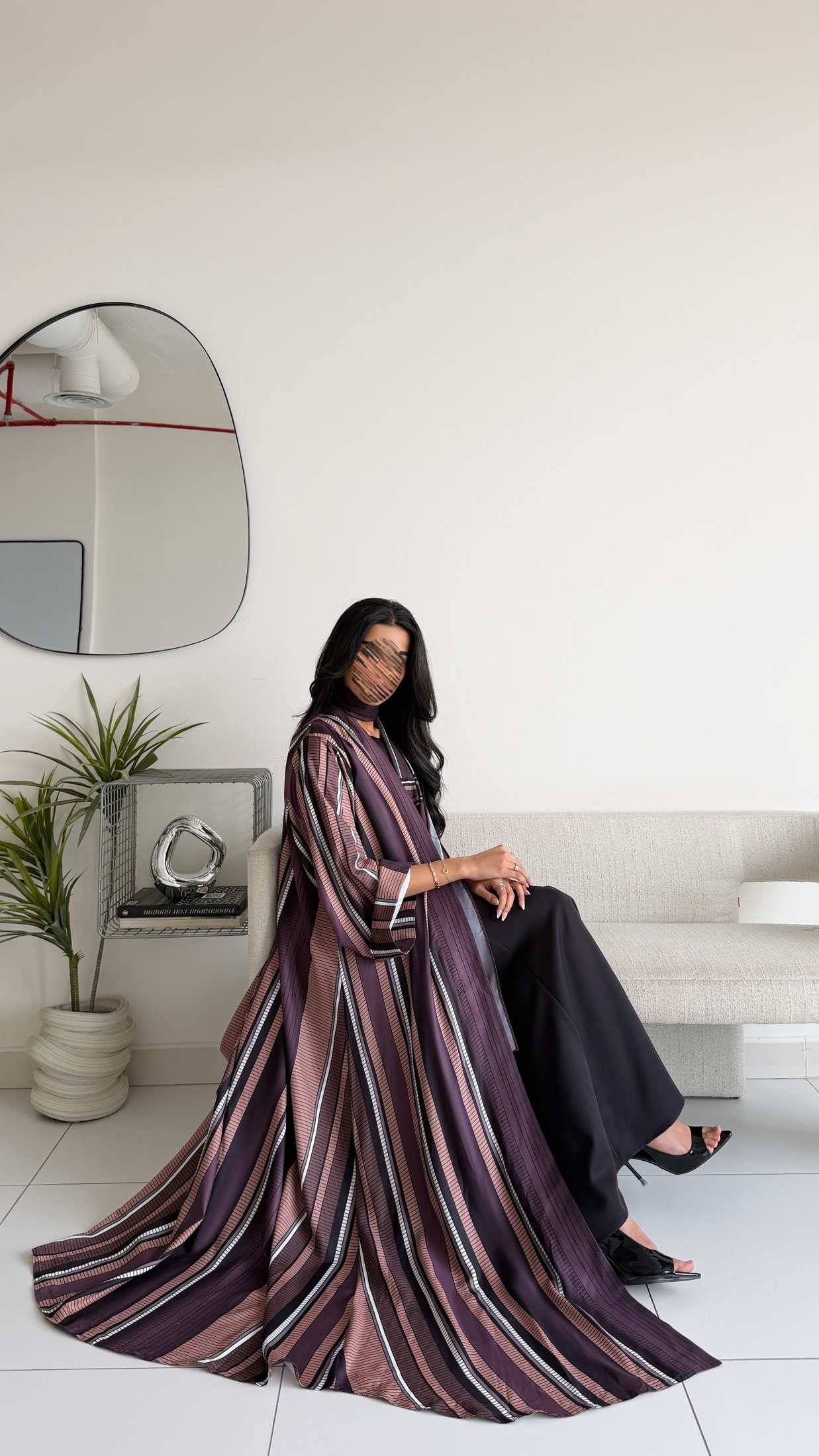 MWT1554 عباية طباعة | Printed Abaya - Aya