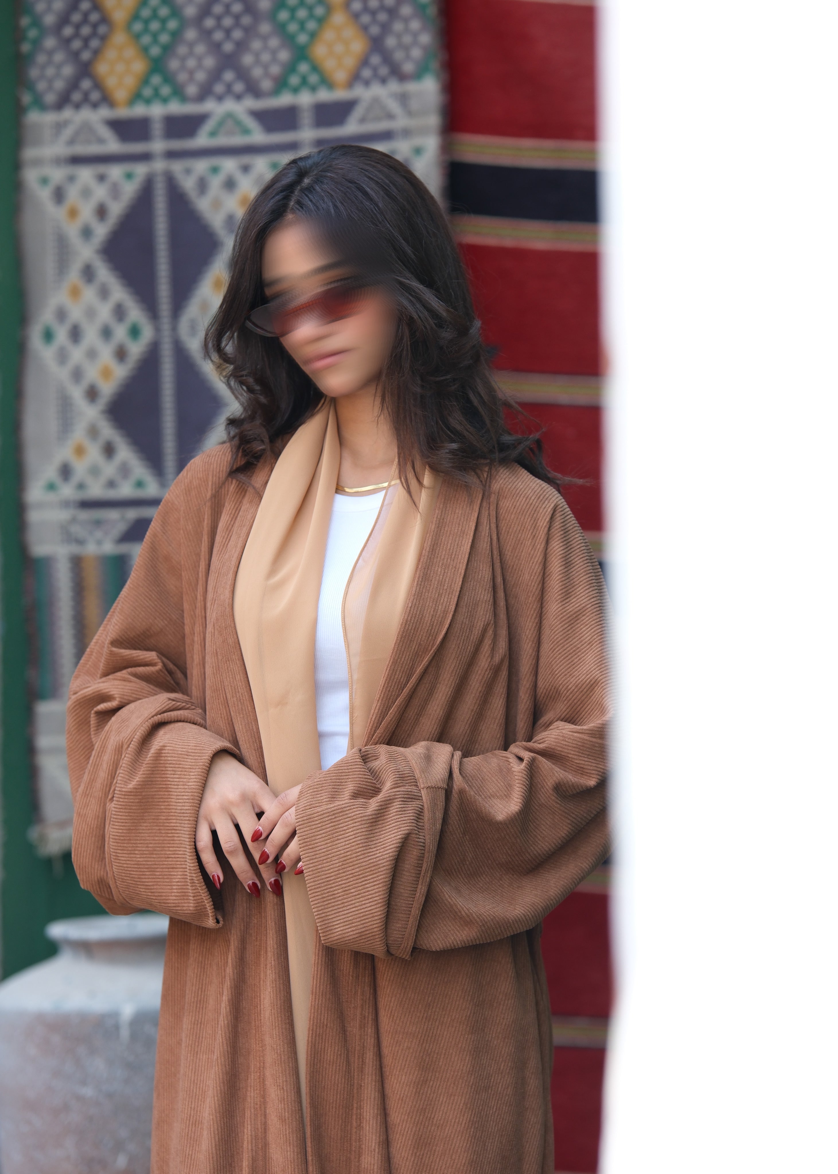 MW1810 - عباية قماش مخمل - Aya