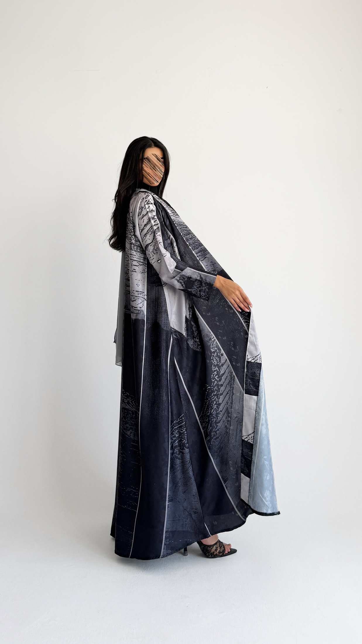 MWT1437 عباية طباعة | Printed Abaya - Aya