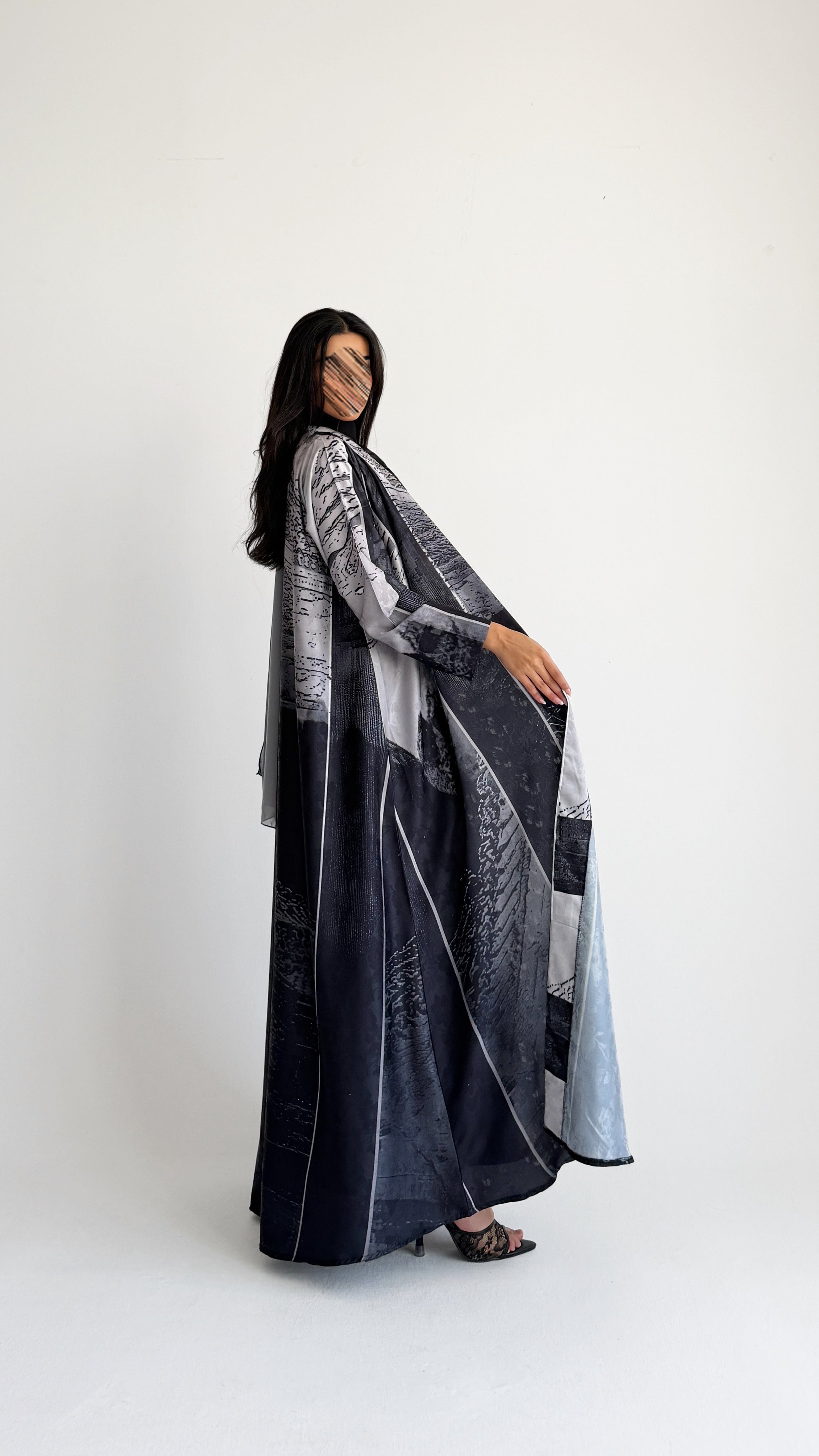 MWT1437 عباية طباعة | Printed Abaya