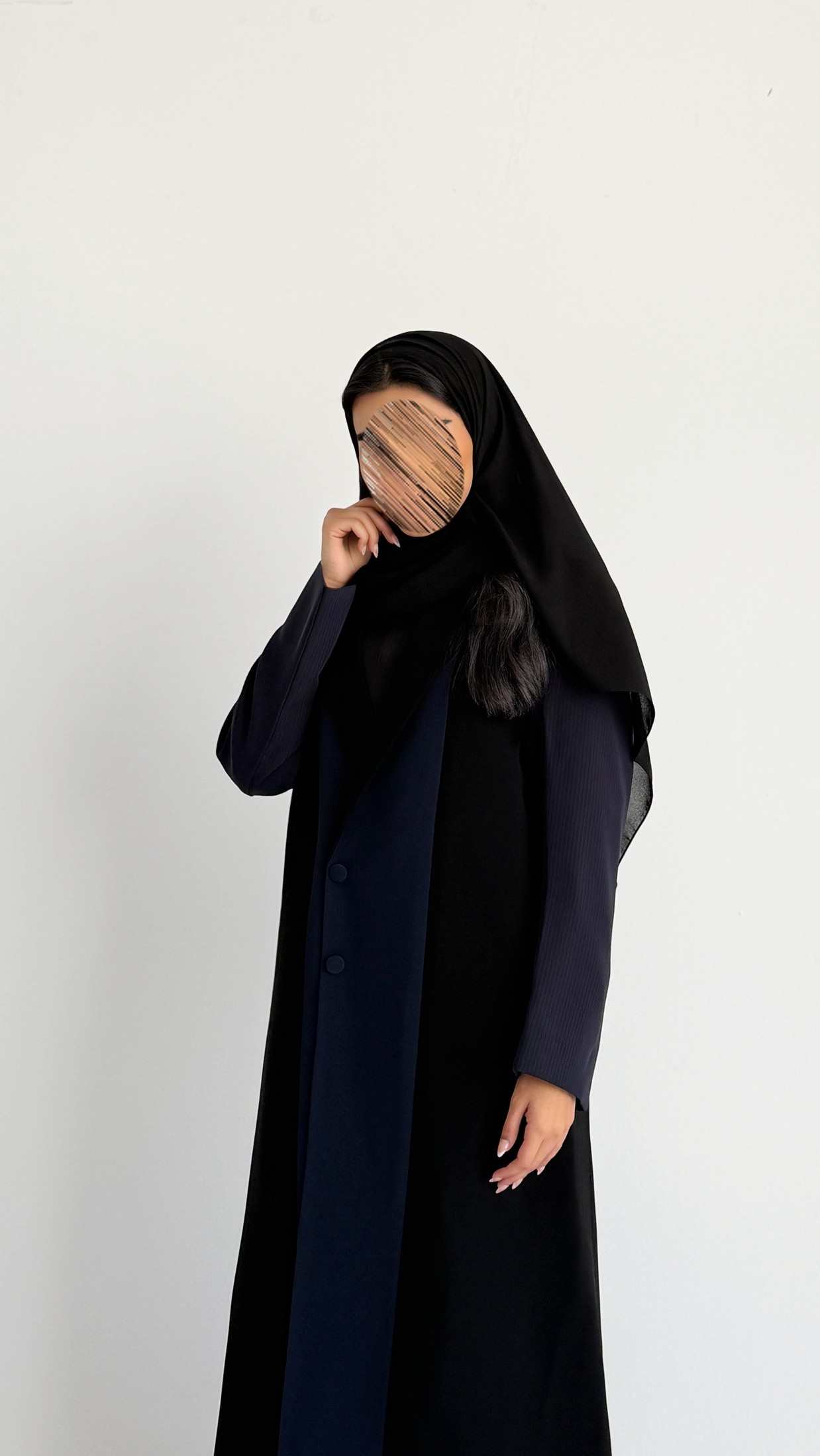 MWT1213 - عباية بليزر|  Blazer Abaya