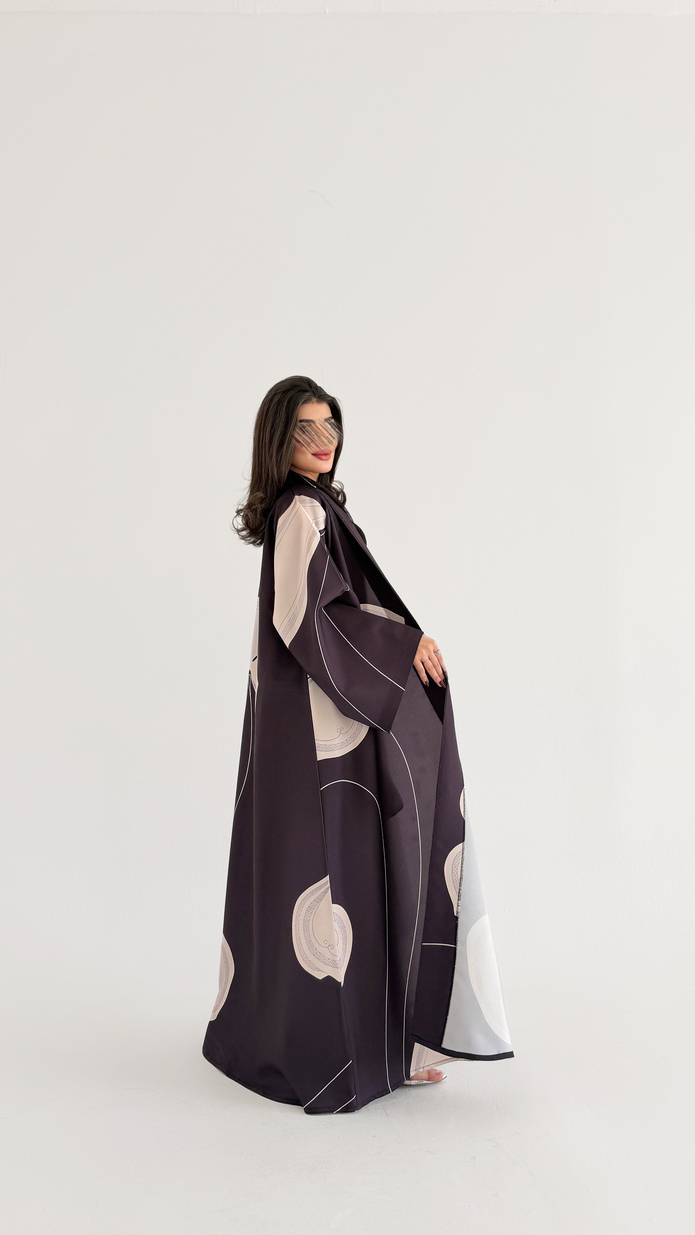 MWT1064 -عباية طباعة | Printed Abaya - Aya