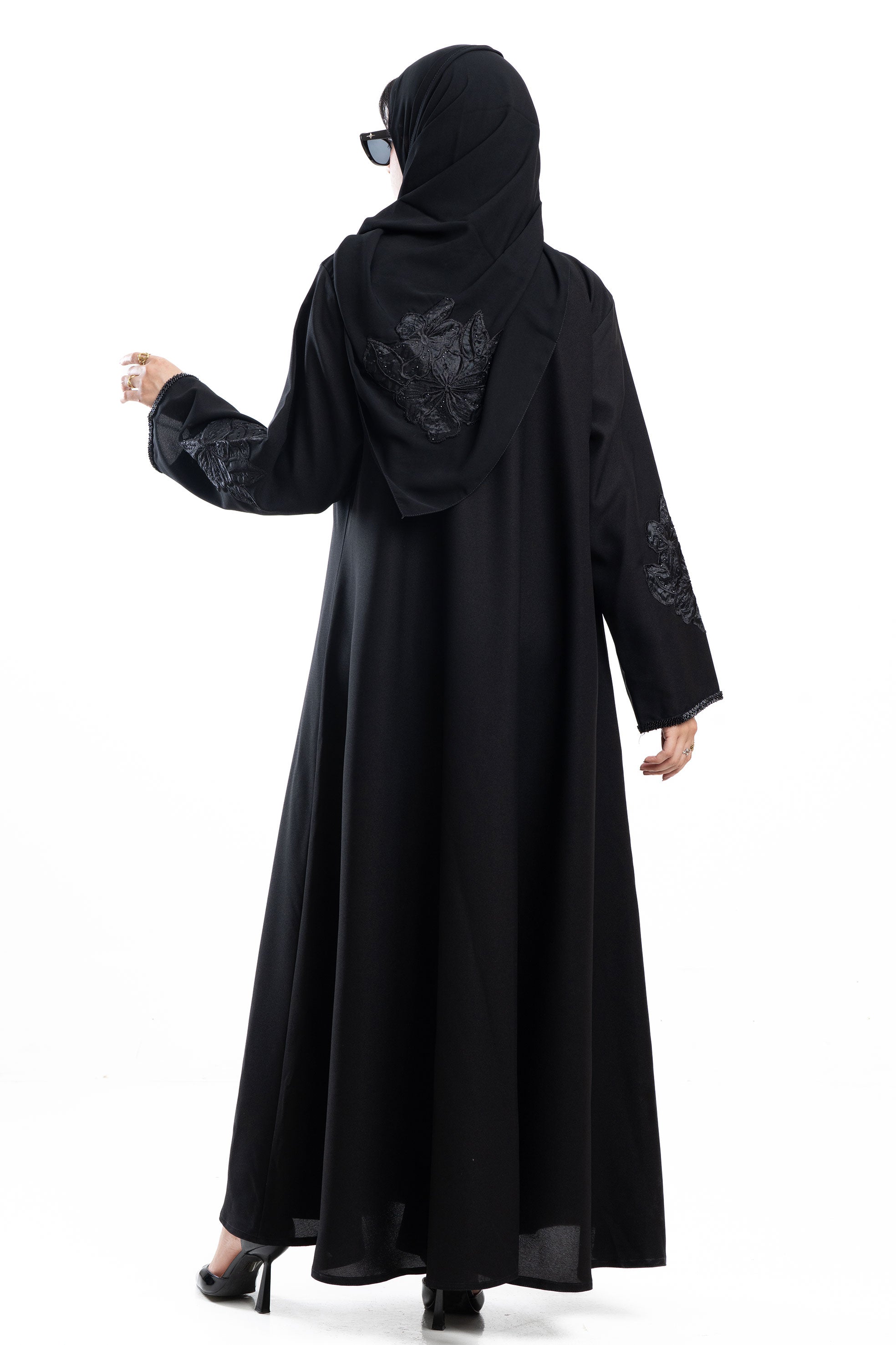 MWT4268 -عباية وله باللون الأسود - Aya