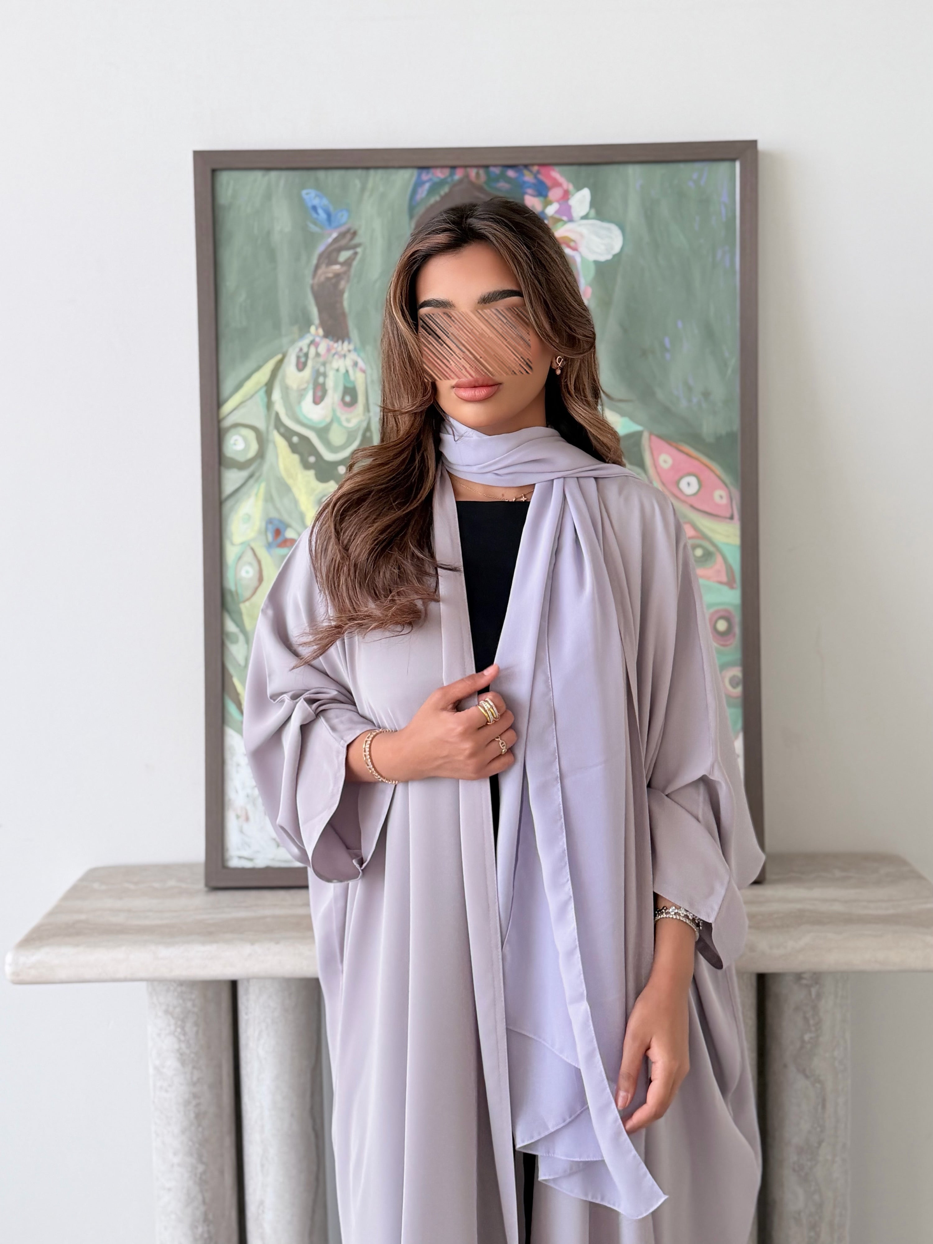 MWT5051 - كريب موف فاتح ساده قصة نص بشت - Aya