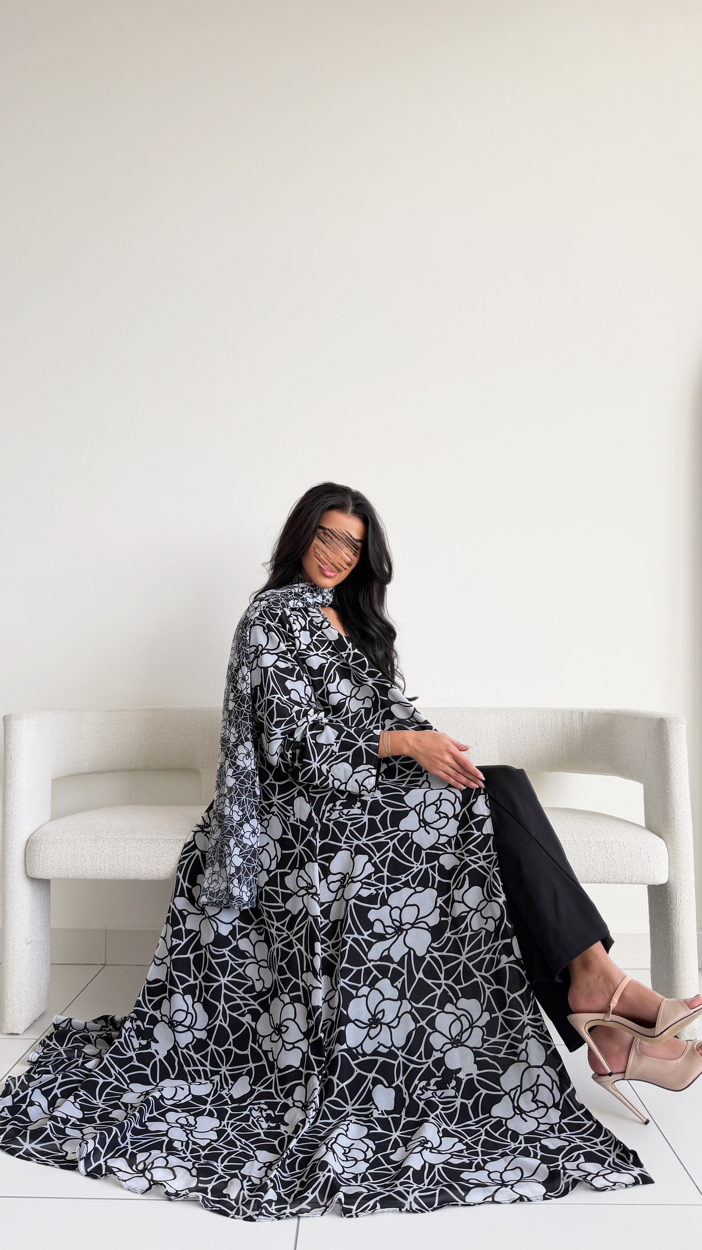 MWT1111 - عباية طباعة | Printed Abaya - Aya