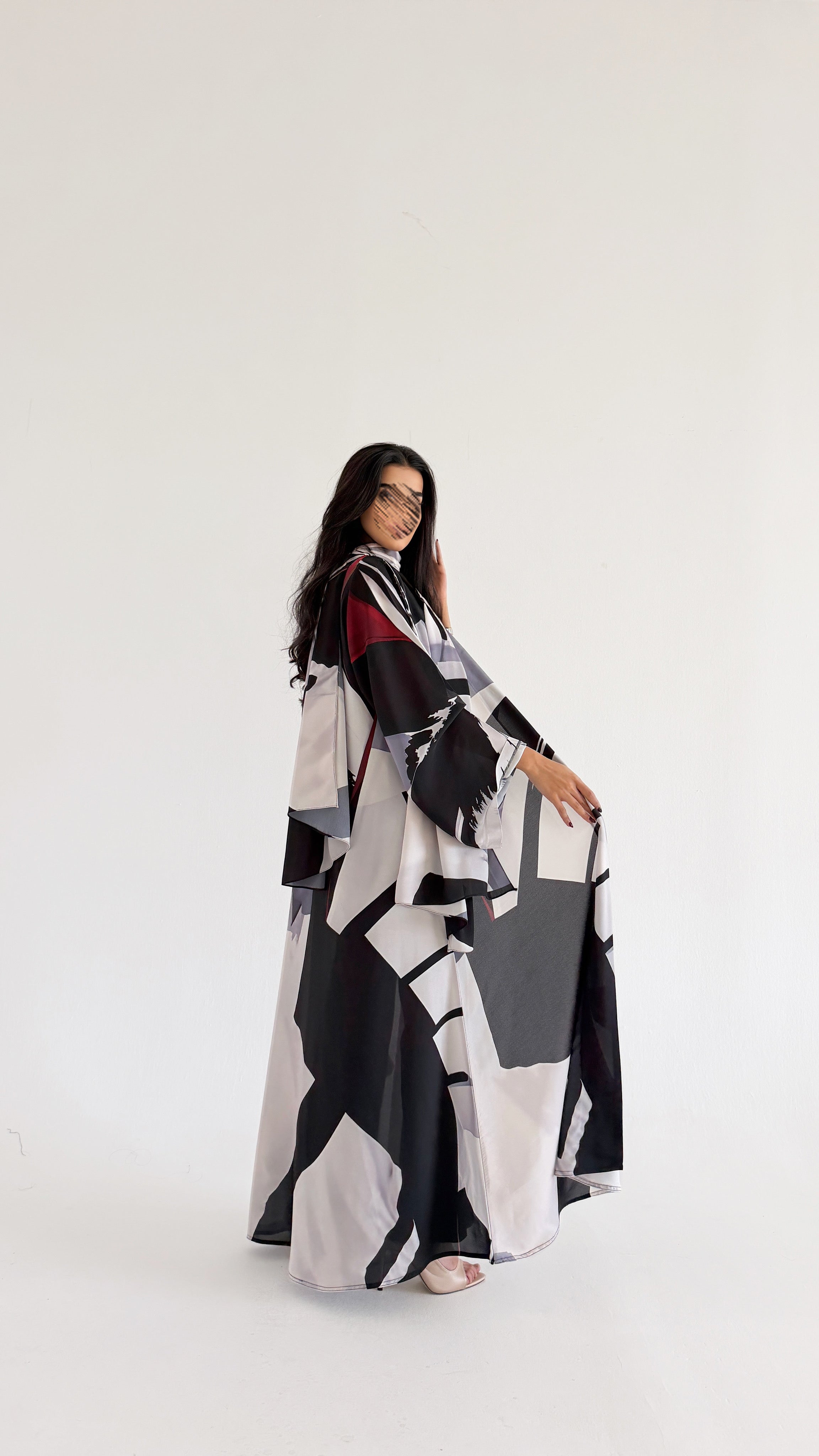 MWT1095 - عباية طباعة | Printed Abaya - Aya