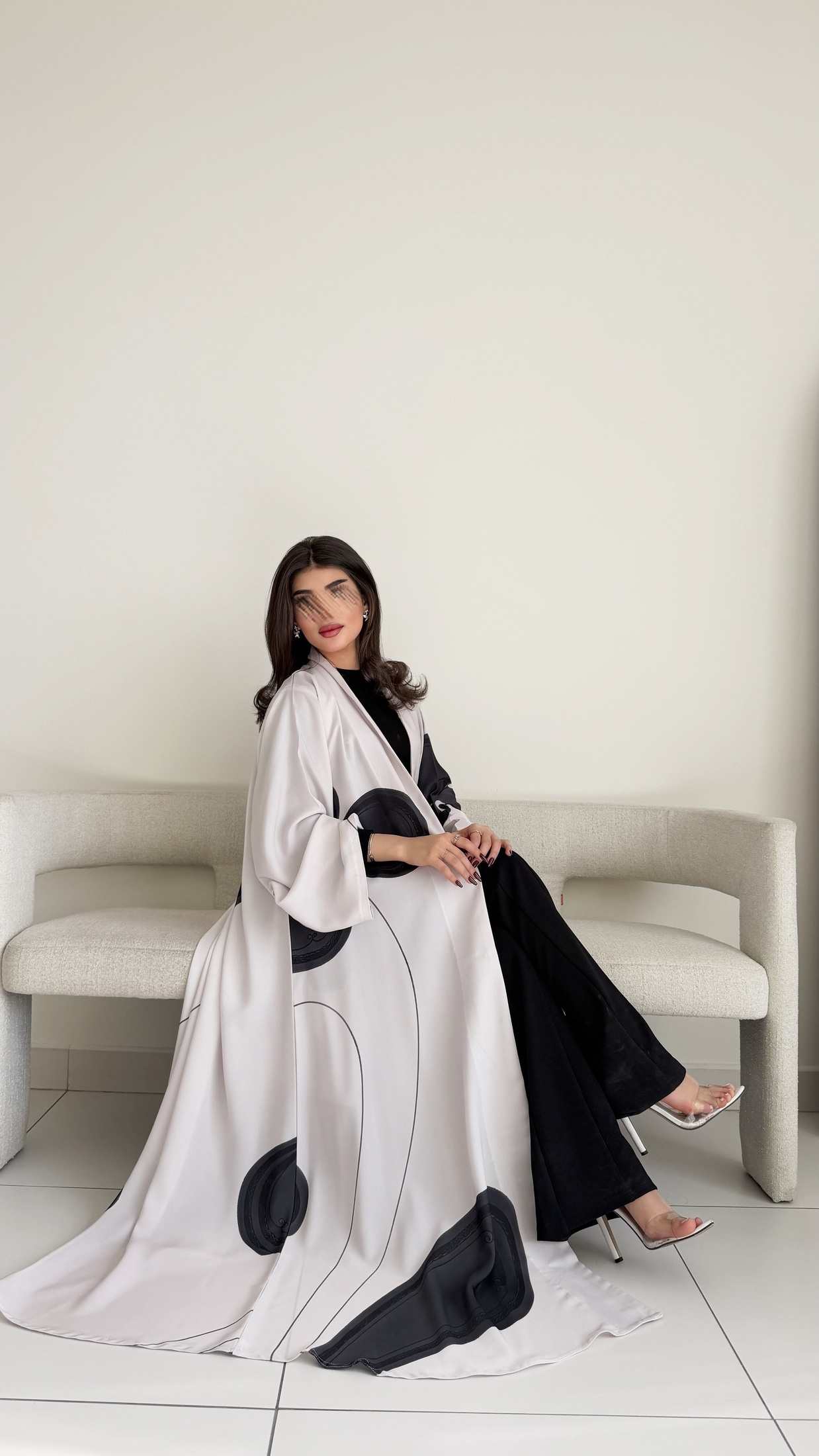 MWT1068 -عباية طباعة | Printed Abaya - Aya