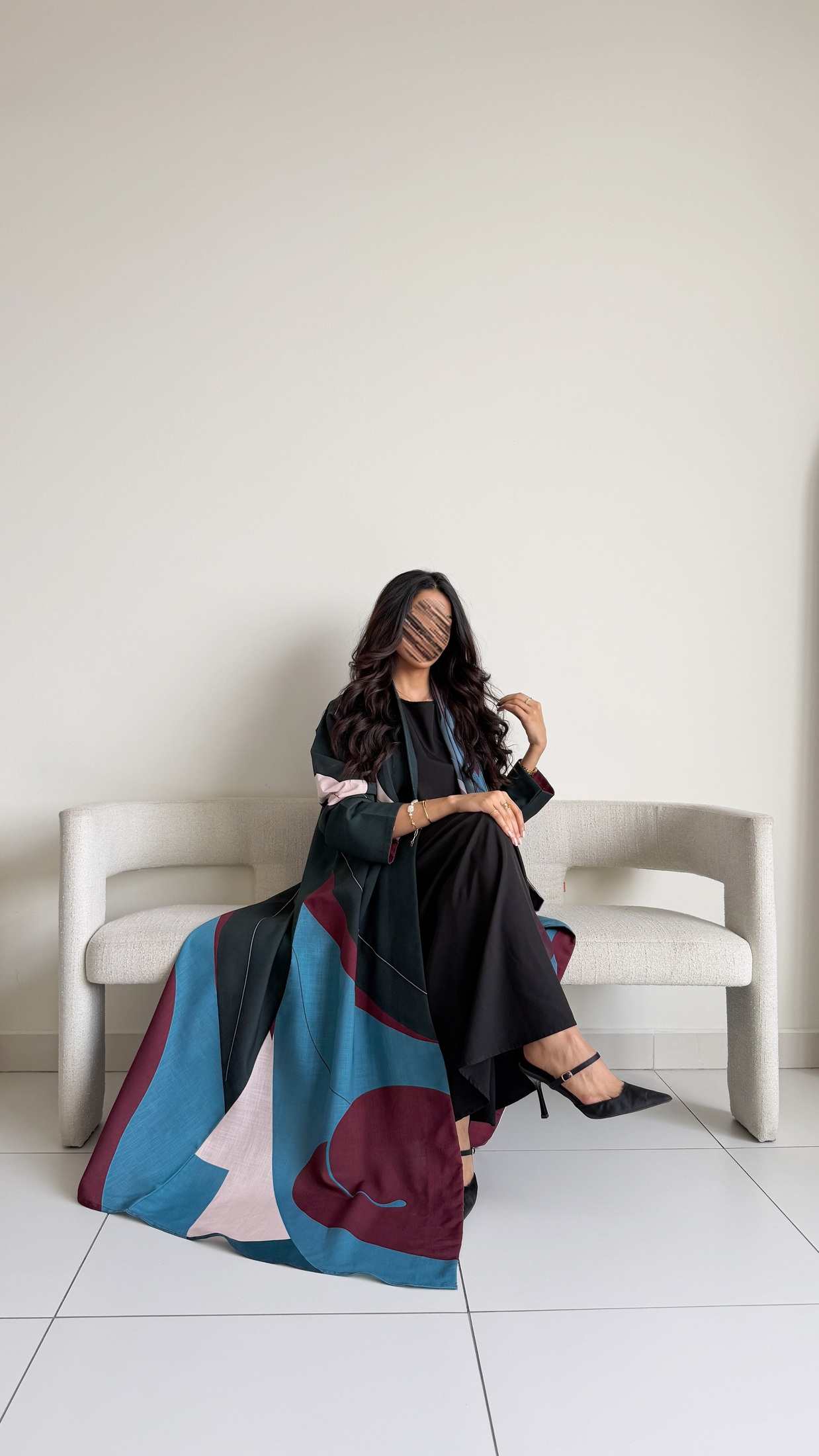 MWT1131 - عباية طباعة | Printed Abaya - Aya