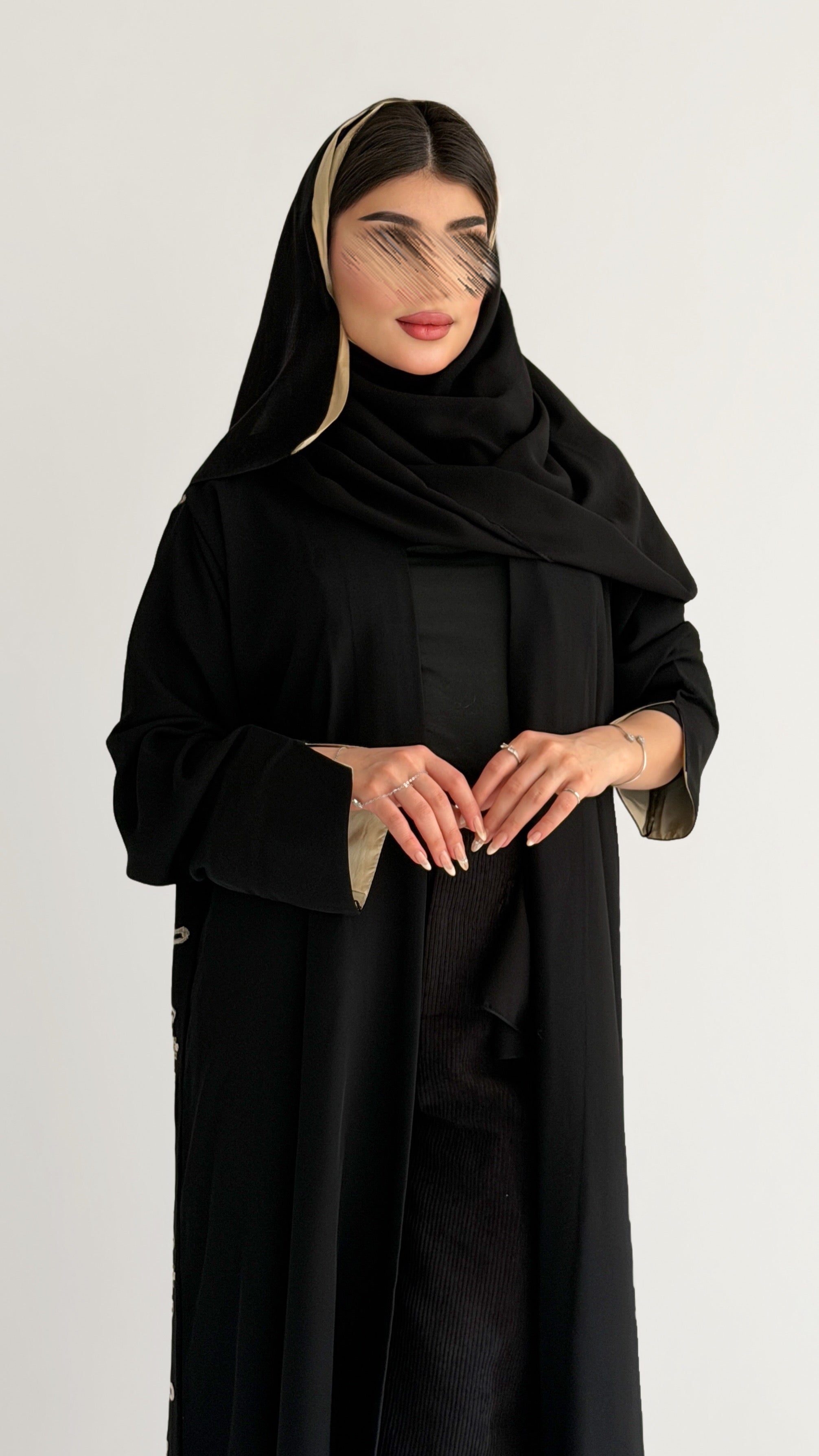 MWT1041 - عباية بني بتطريز - Aya