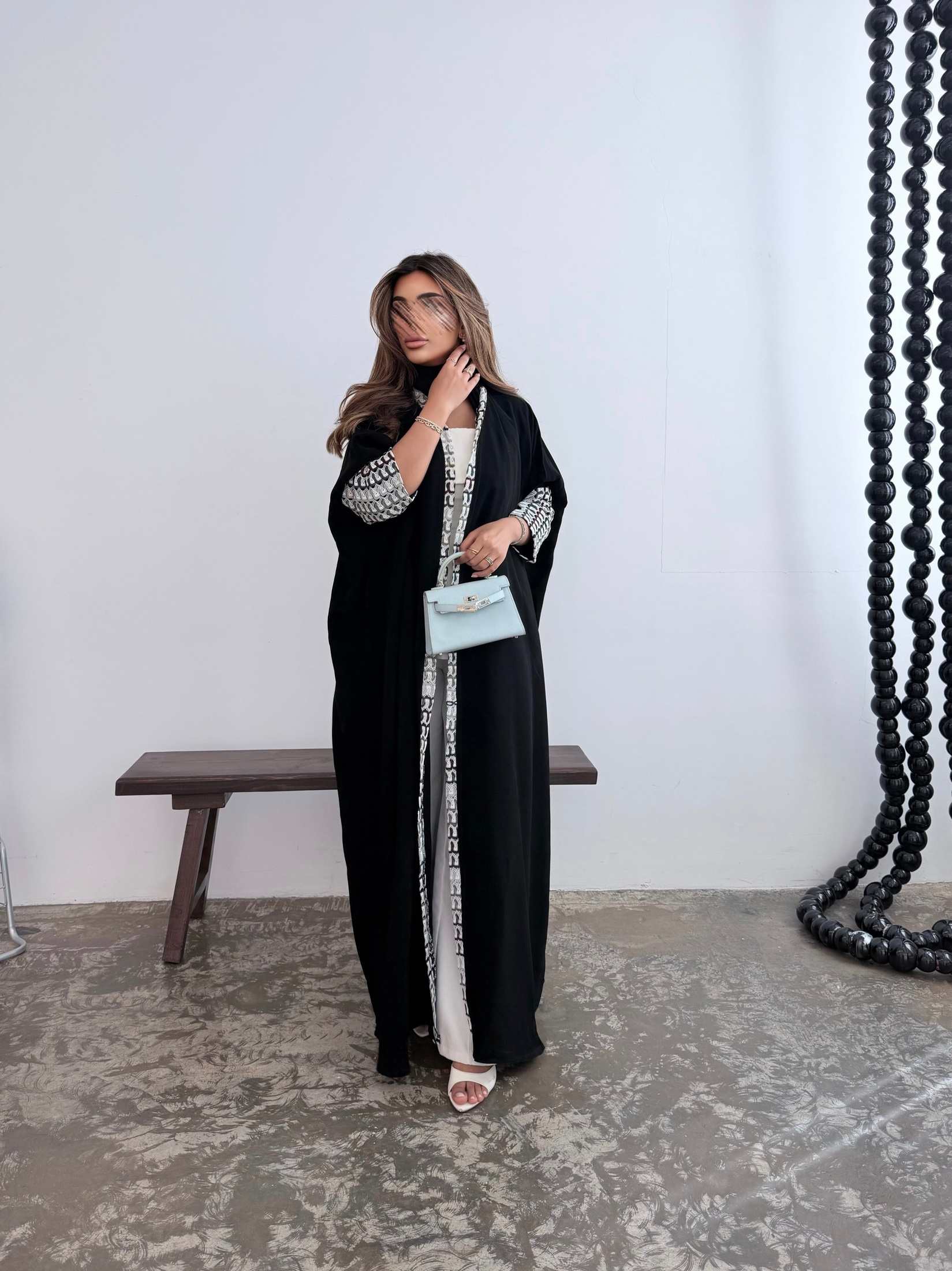 MWT5158 - قماش كريب مع قماش تريكو بالأكمام - Aya