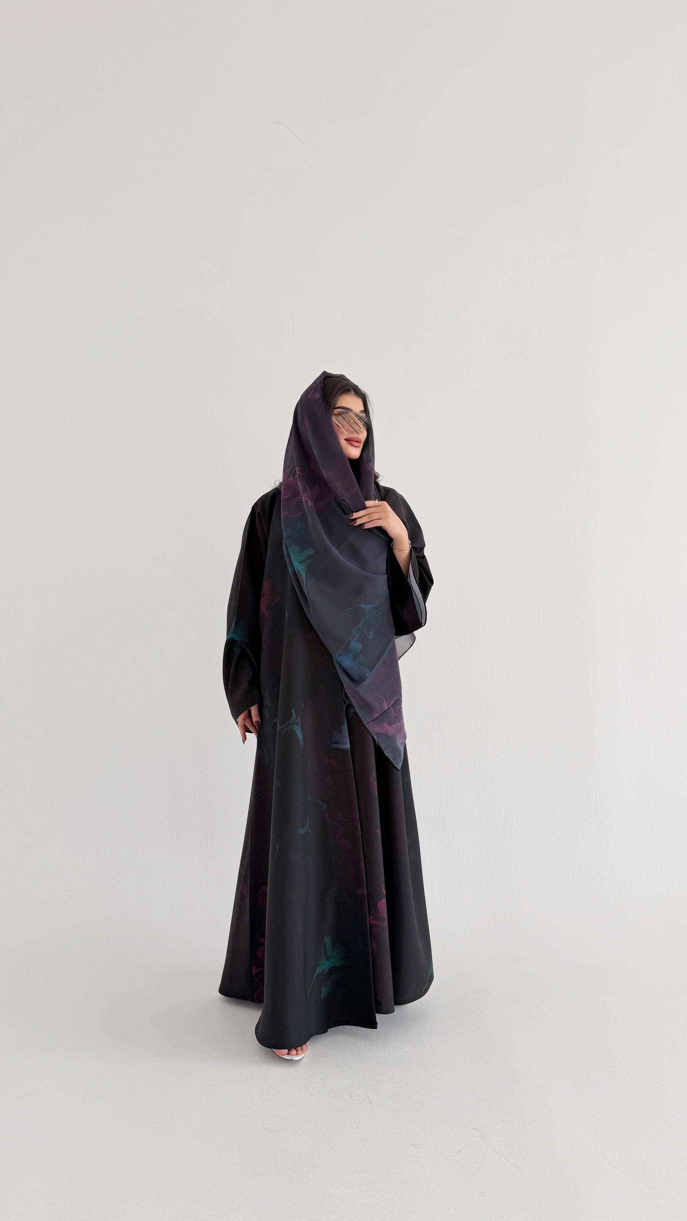 MWT1072 - عباية طباعة | Printed Abaya - Aya