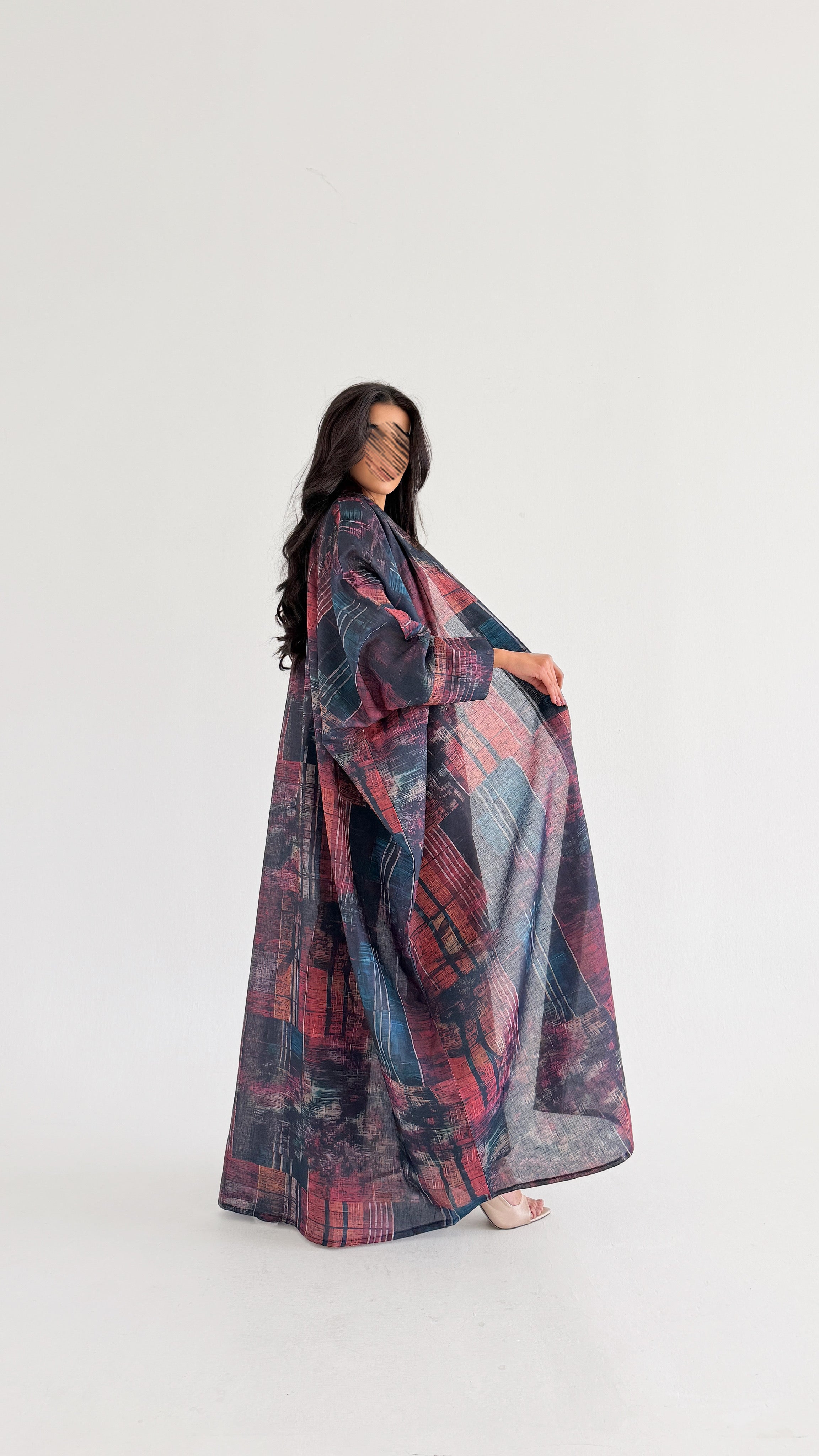 MWT1077 - عباية طباعة | Printed Abaya - Aya