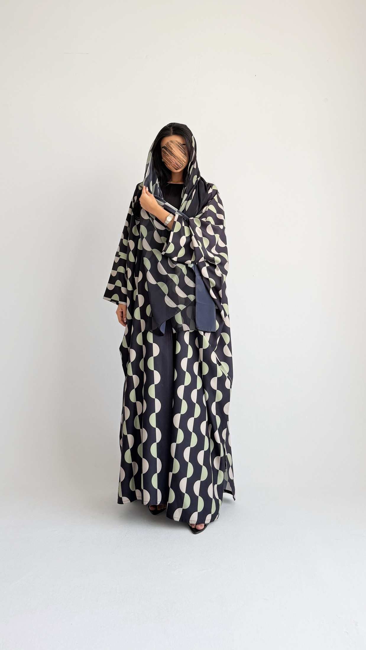 MWT2097 - Summer Printed Abaya |  عباية صيفية طباعة - Aya