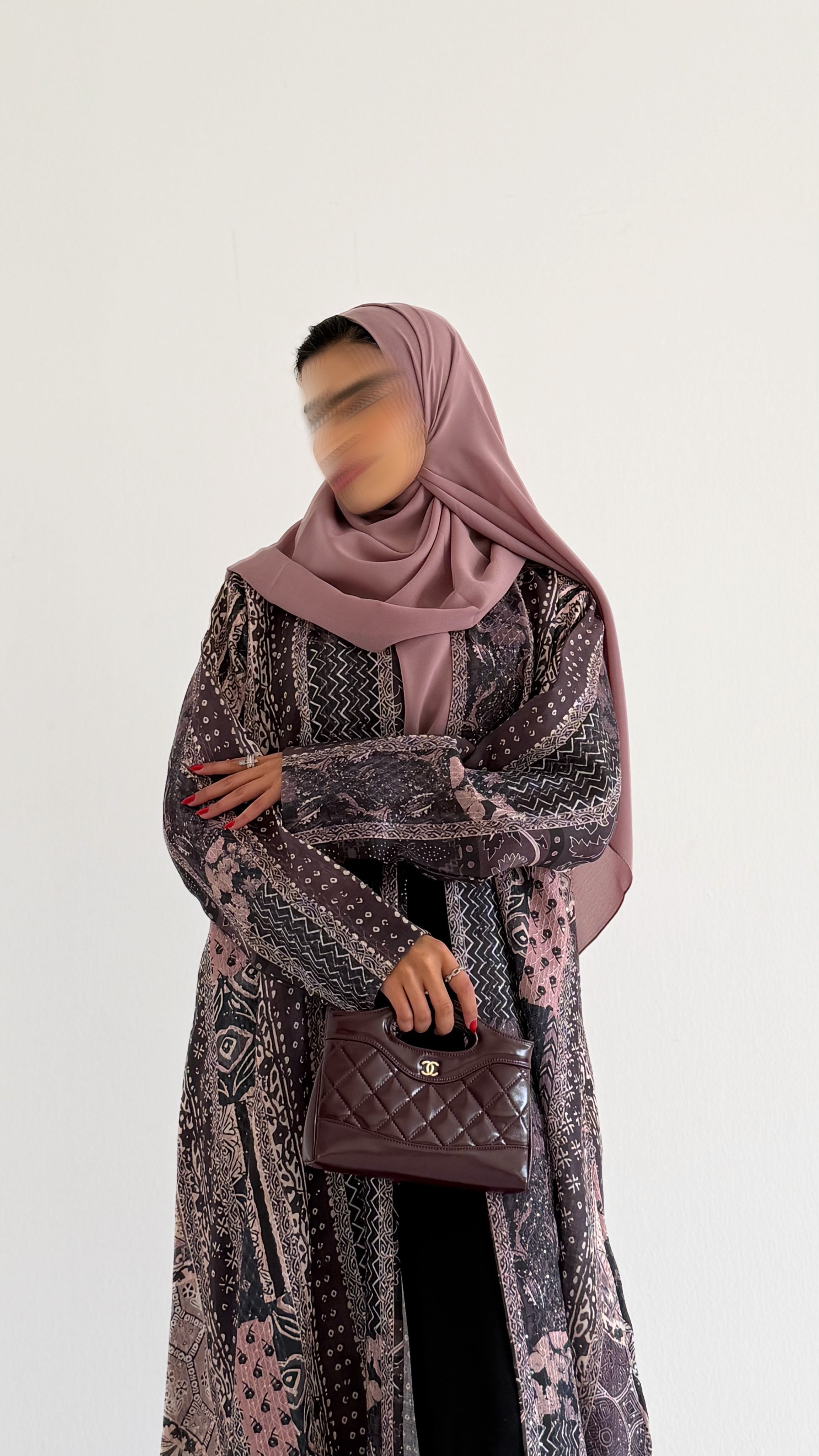 MWT533 - عباية لنن تطريز هندي - Aya