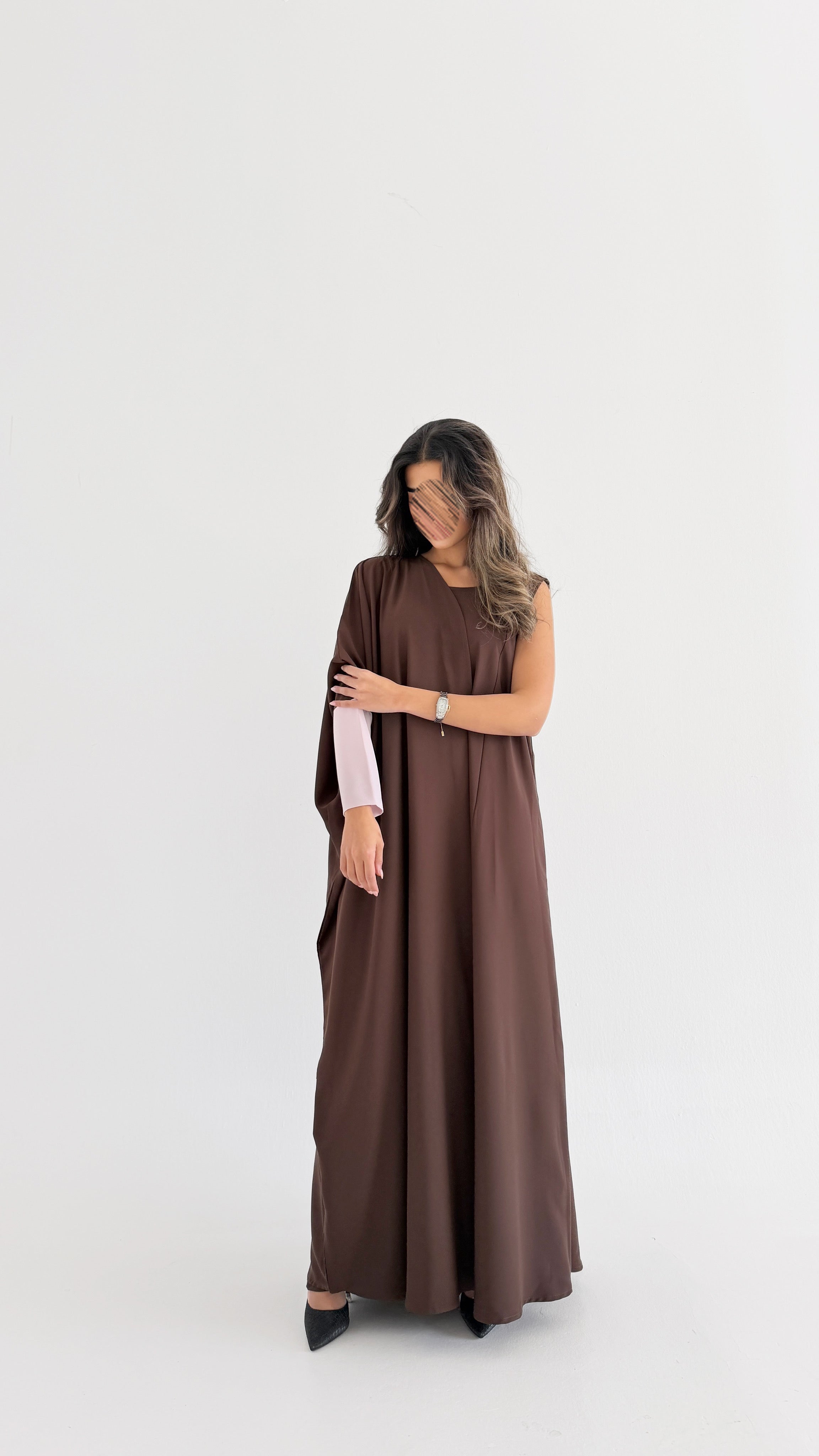 MW2015 - عباية كريب مع فستان كريب - Aya