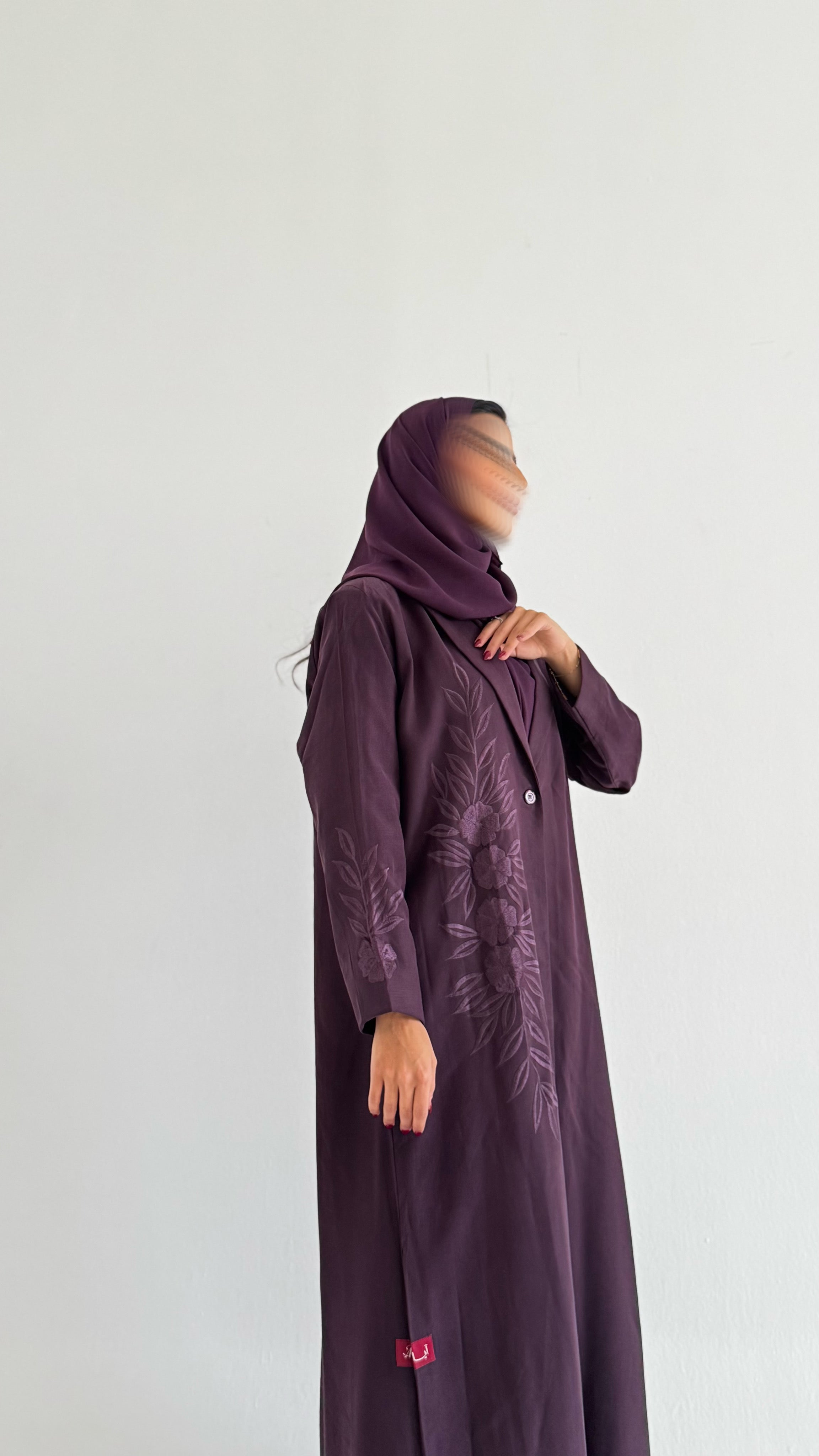 MWT309 - عباية بتطريز موفي - Aya