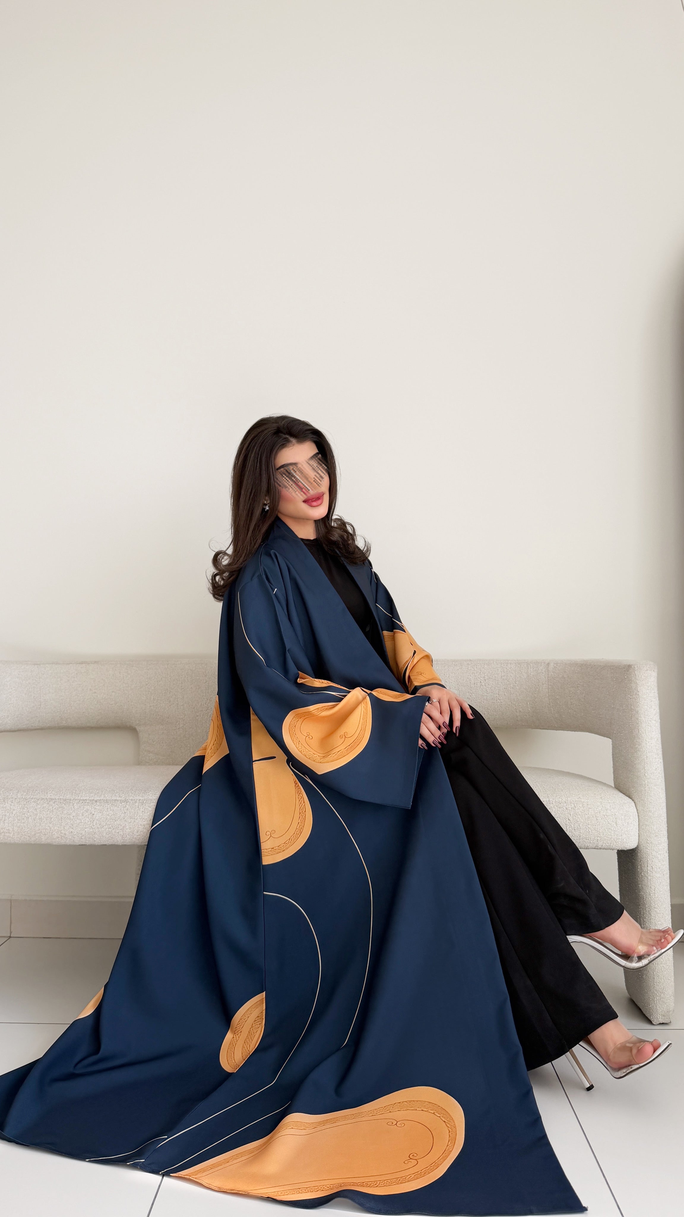 MWT1071 - عباية طباعة | Printed Abaya - Aya