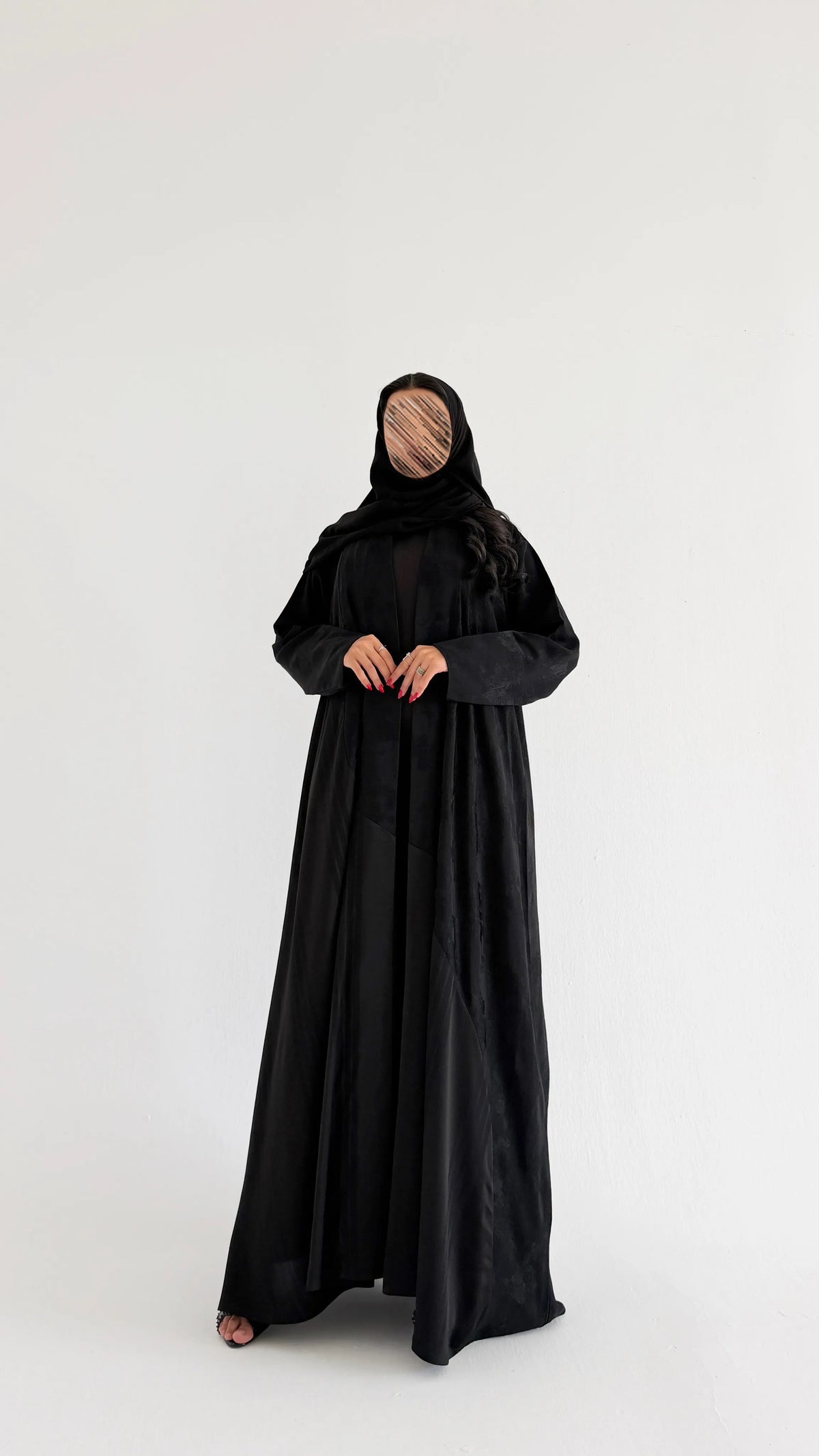 MWT4402 - عباية جاكارد هاينك بتدخيلة عصرية - Aya