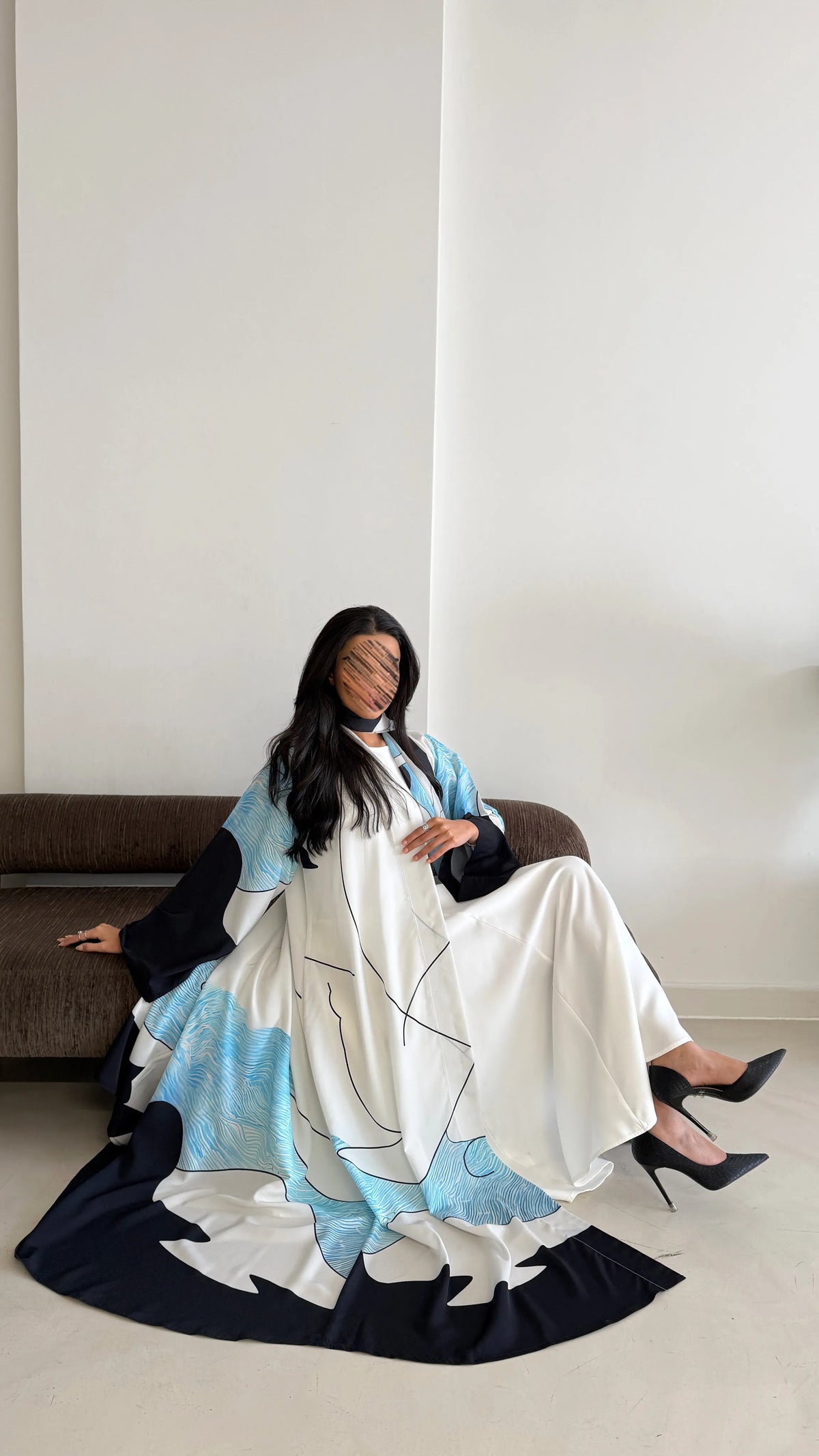 MWT1139 - عباية طباعة | Printed Abaya - Aya