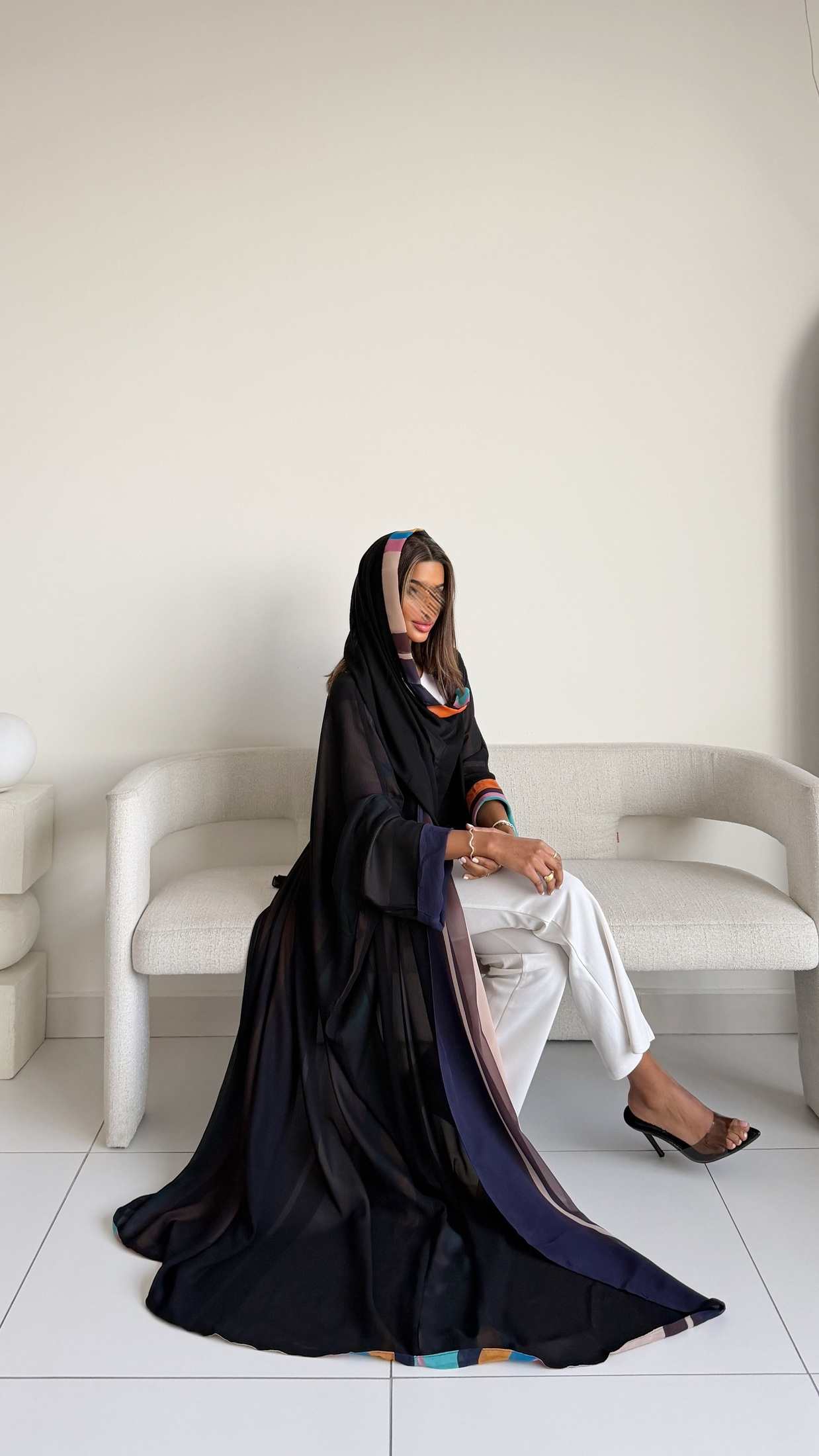 MWT1225 - Summer Printed Abaya |  عباية دبل فيس صيفية طباعة