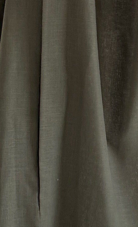 MWT5025 - قماش لينن زيتي مع قماش تطريز زيتي قصة كلوش - Aya