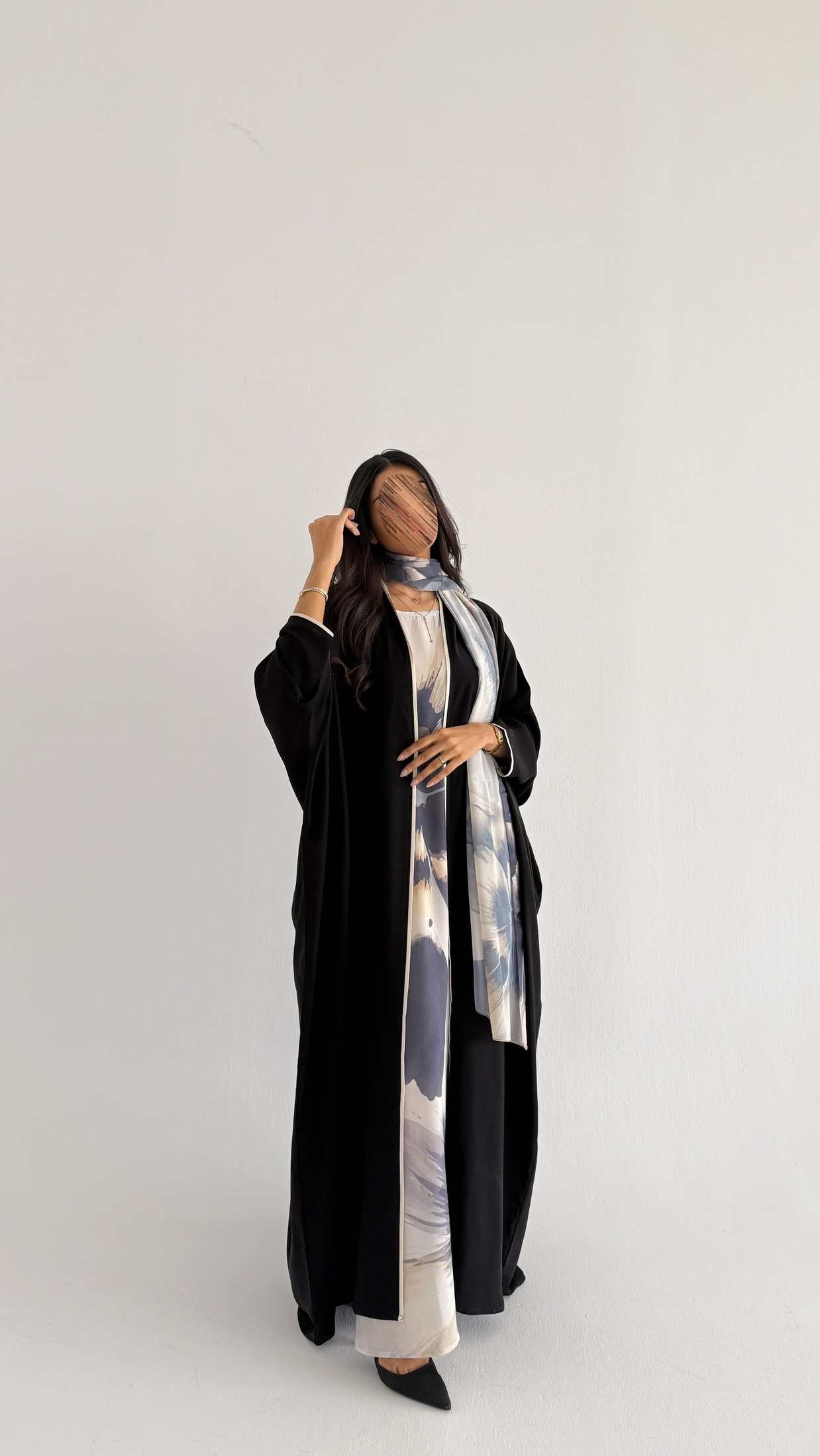 MWT1169 - عباية طباعة | Printed Abaya - Aya