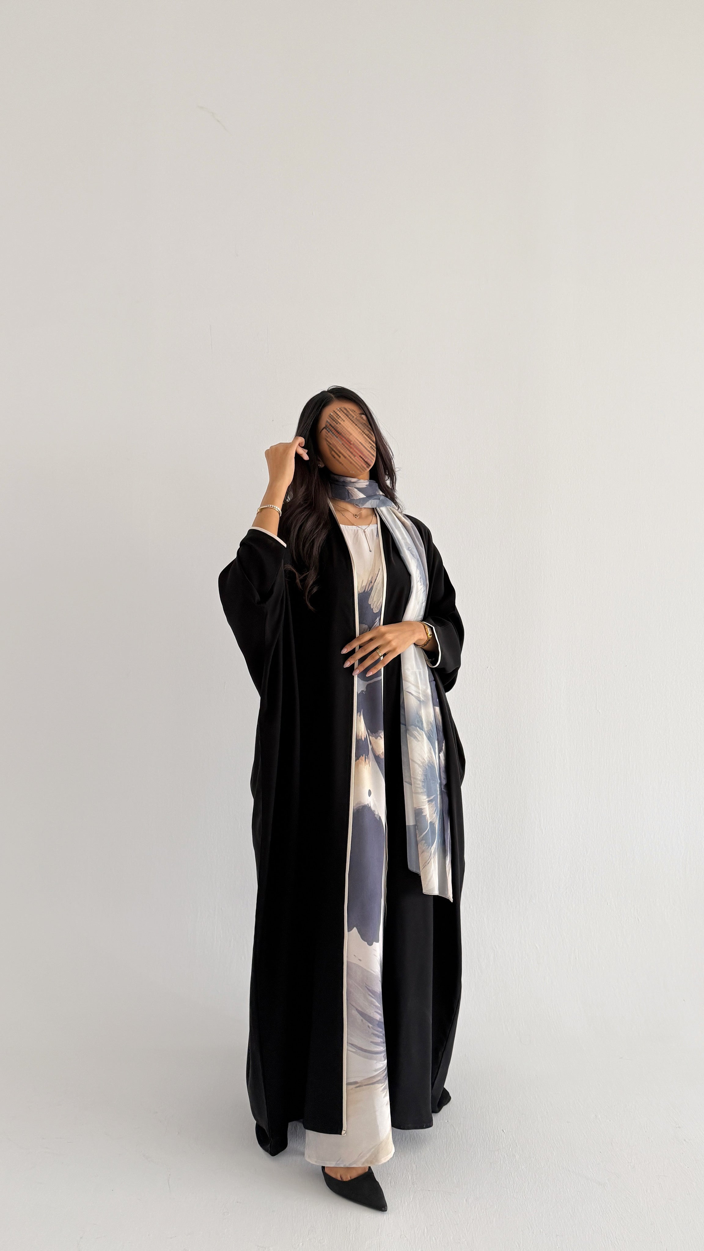 MWT1169 - عباية طباعة | Printed Abaya - Aya