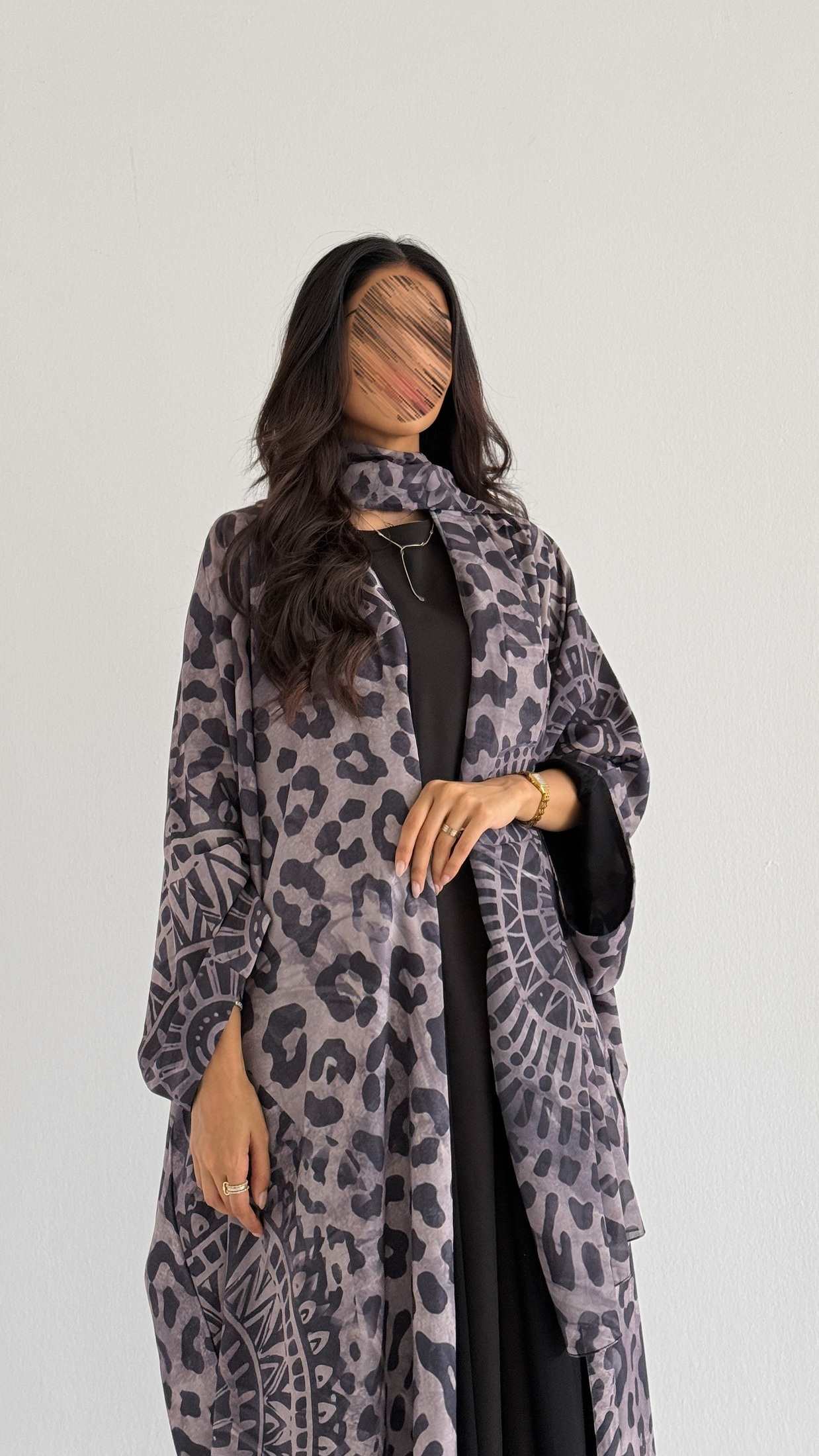 MWT1170 - عباية طباعة | Printed Abaya - Aya