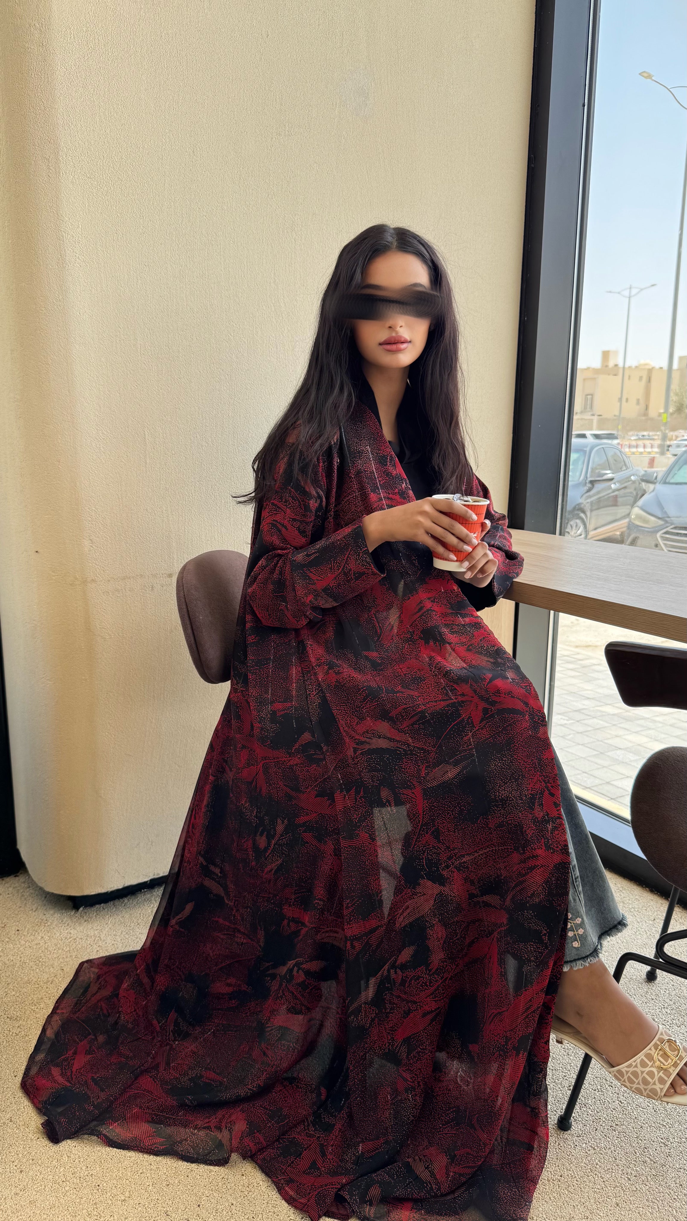 MW645 - Light Crepe Standing with Jacquard Half-Cloche