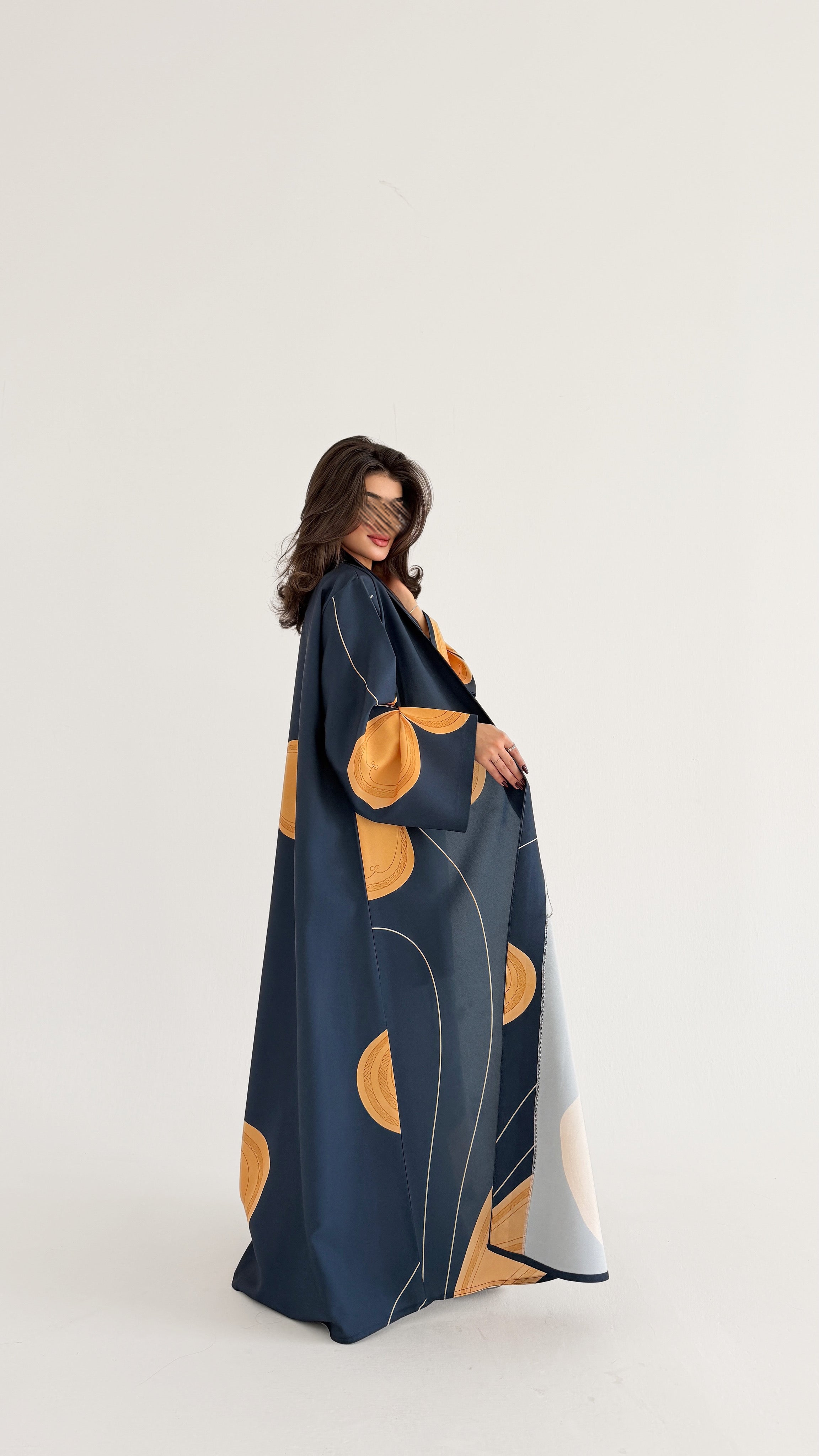 MWT1071 - عباية طباعة | Printed Abaya - Aya