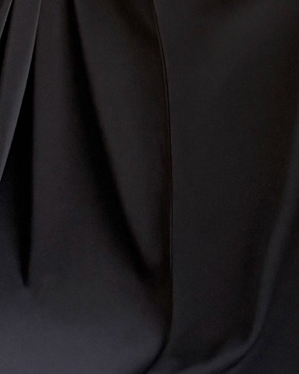 MWT1237 - عبايه ساده مع طرحه لينن - Aya