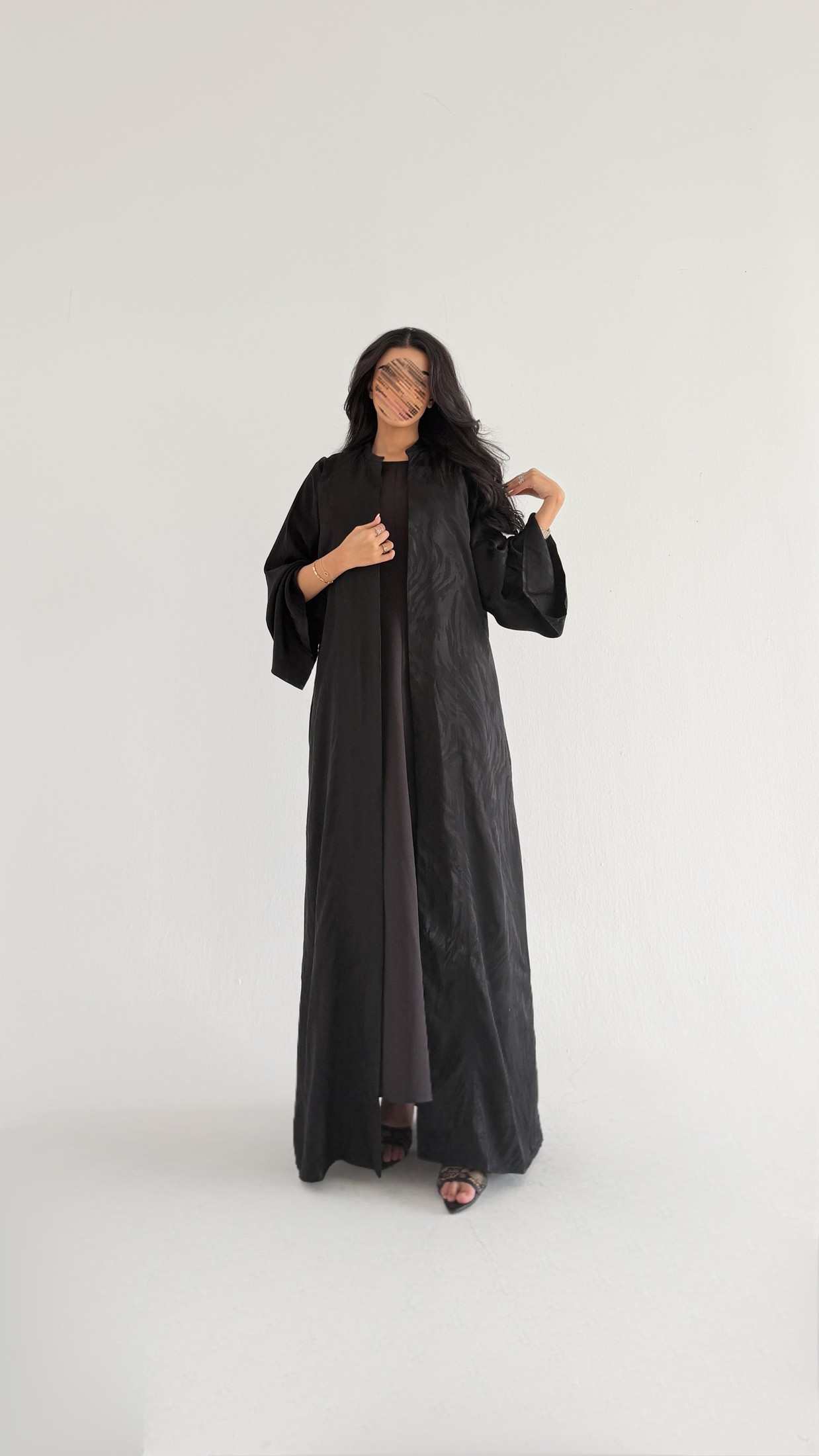 MWT4009 - عباية فيسكوز جاكار - Aya