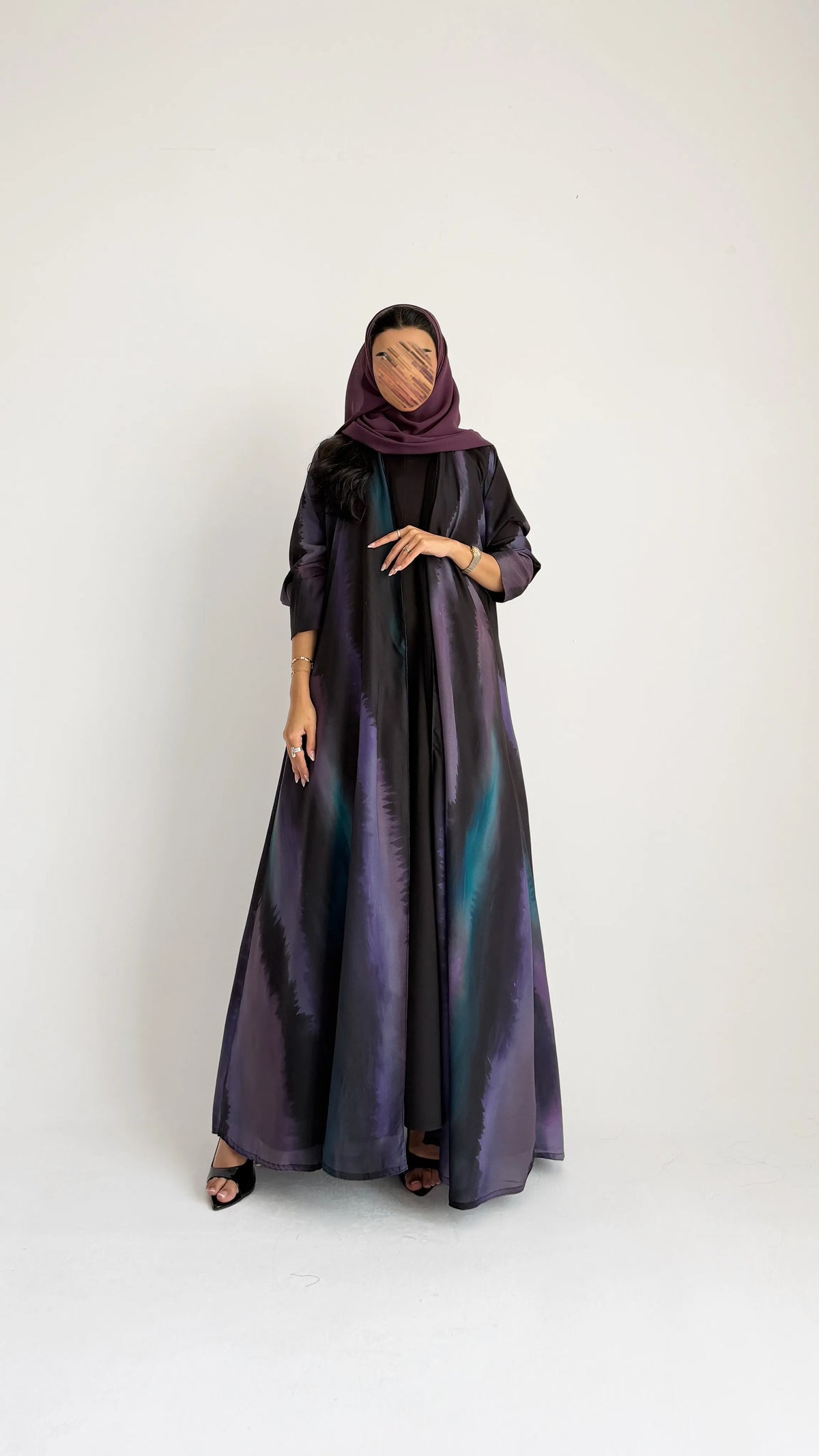 MWT2137 - عباية طباعة- Printed Abaya