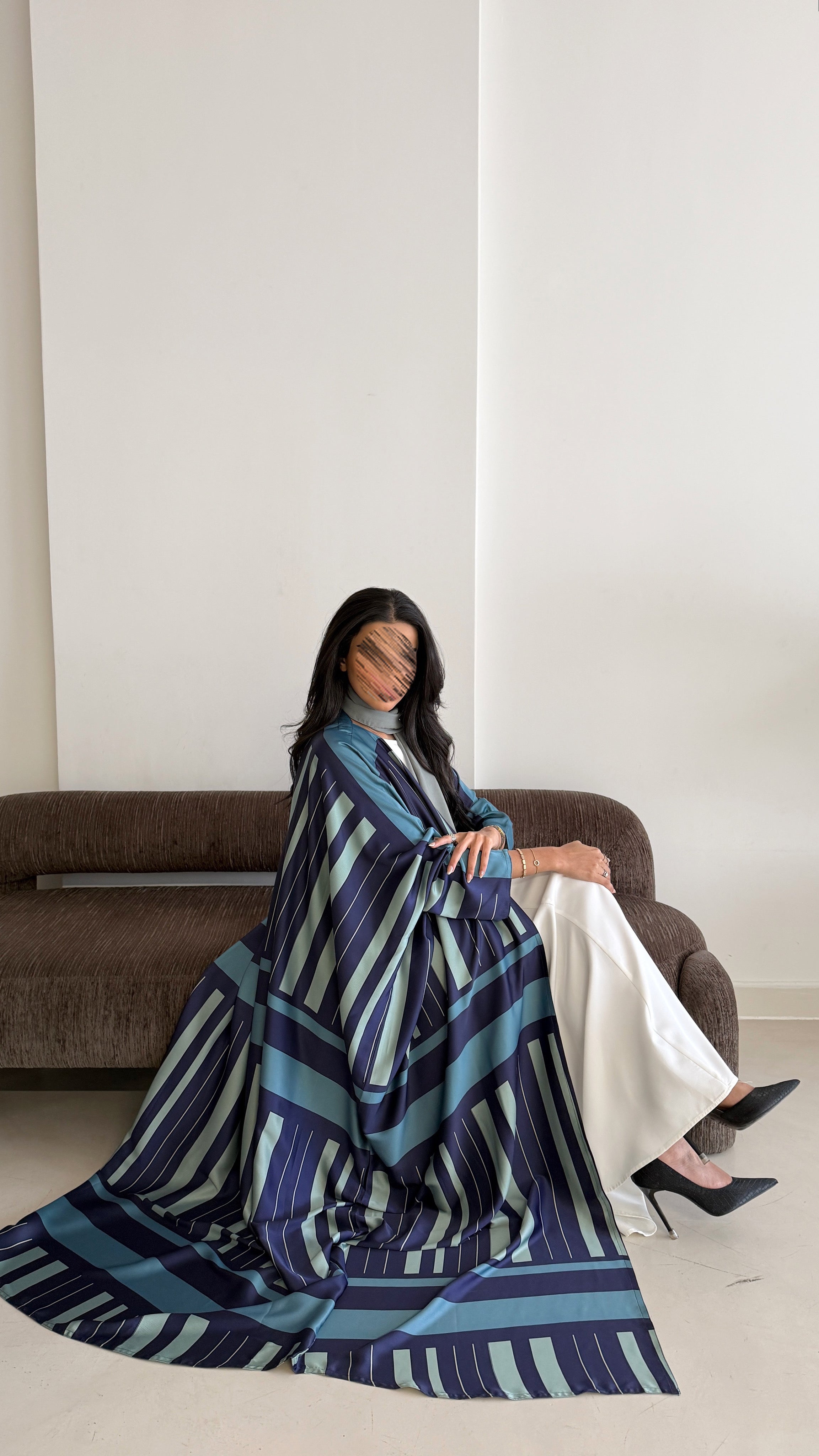 MWT2153 - عباية طباعة صيفية | Summer printed abaya