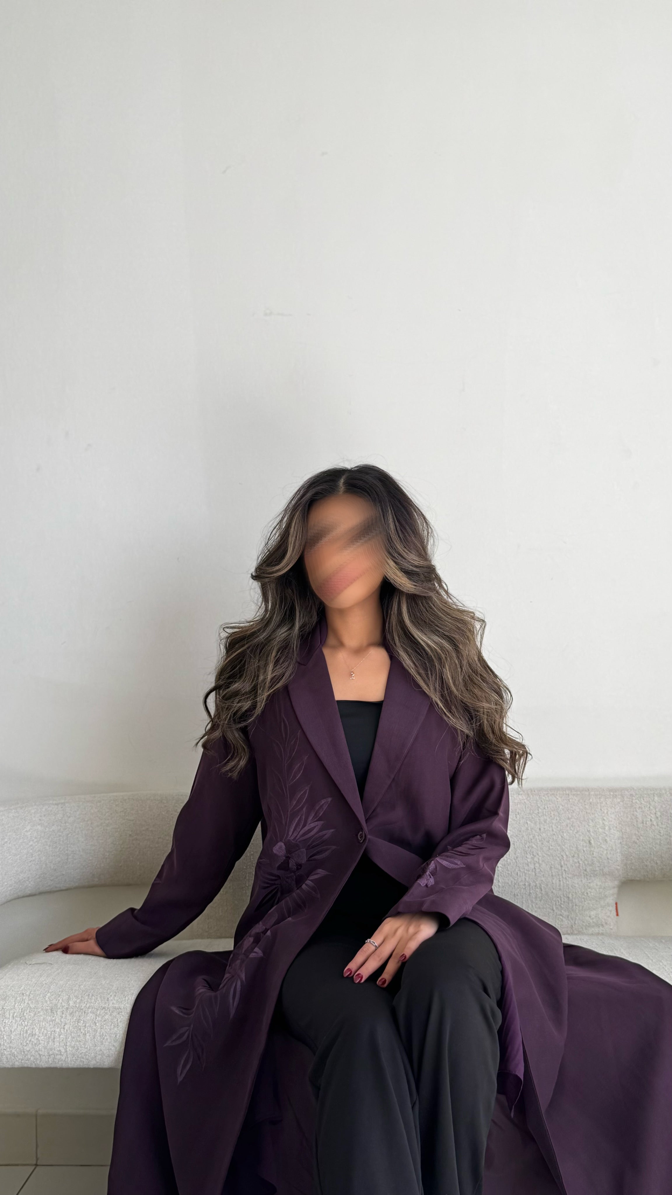 MWT309 - عباية بتطريز موفي - Aya