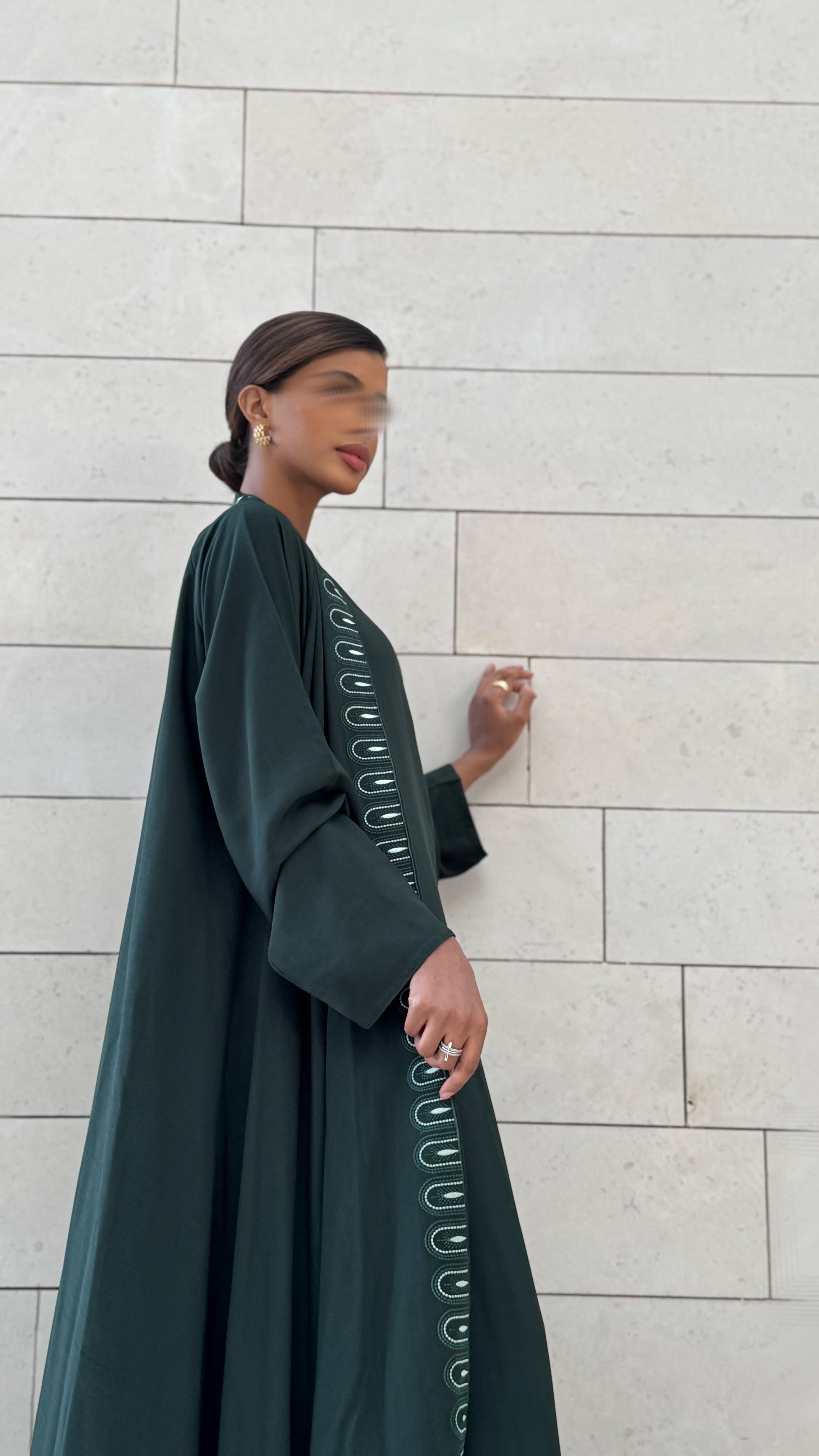 MWT308 -  عباية لنن بارد|Linen - Aya