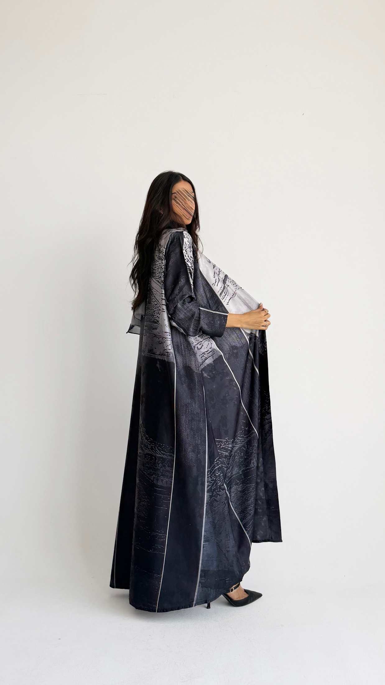MWT1437 عباية طباعة | Printed Abaya - Aya